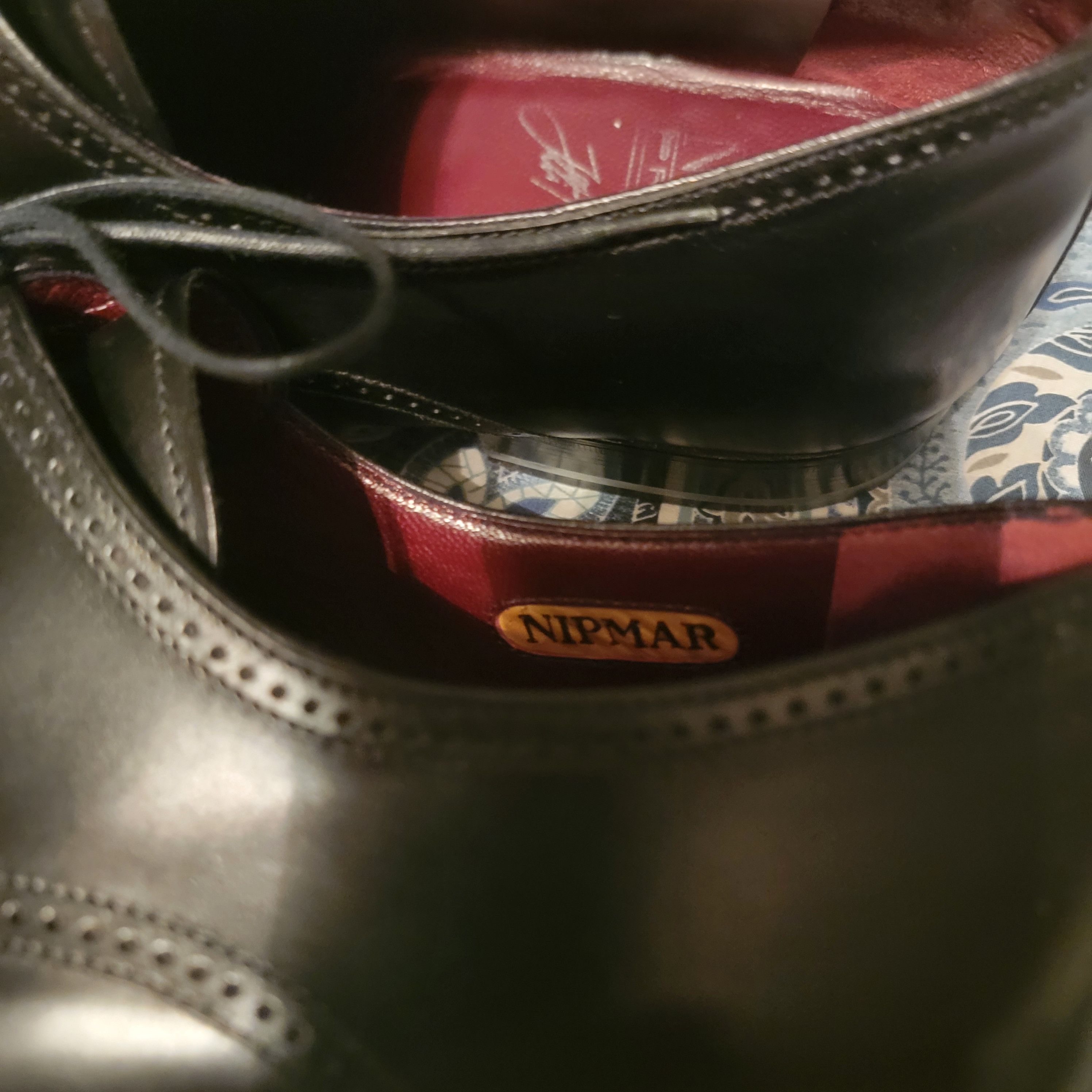 Other Nipmar Men’s Shoes RARE Custom Black Genuine Leather Size US 9 / EU 42 - 2 Thumbnail