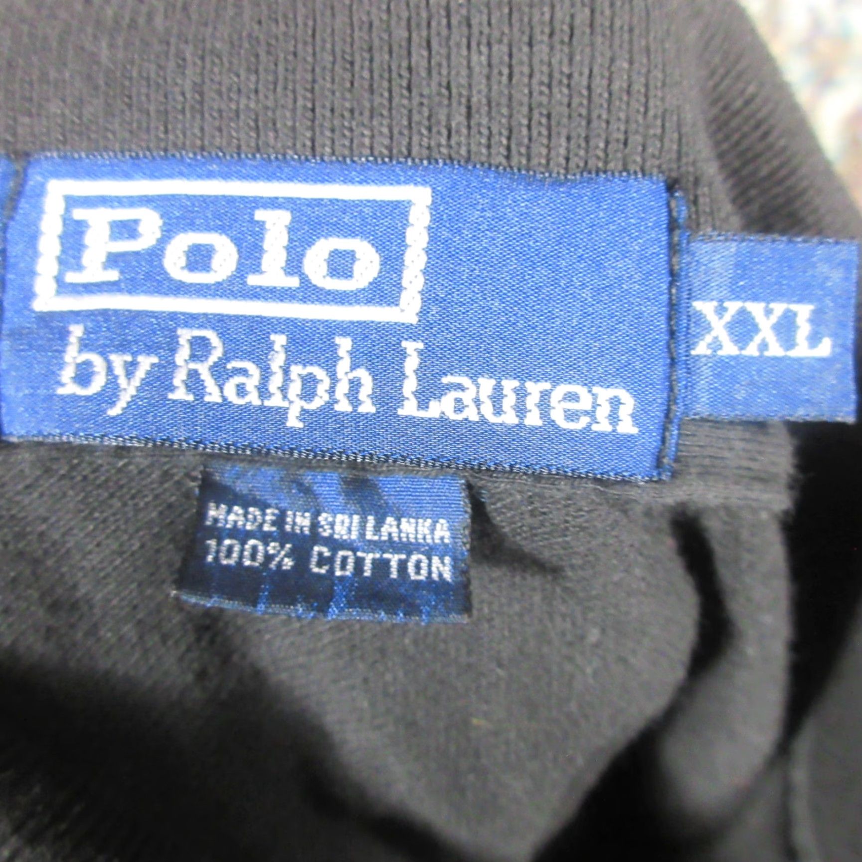 Polo Ralph Lauren VINTAGE Polo Ralph Lauren Polo Shirt Mens 2XL Solid Black Classic Cotton Knit Shirt Mens Size US XXL / EU 58 / 5 - 3 Thumbnail