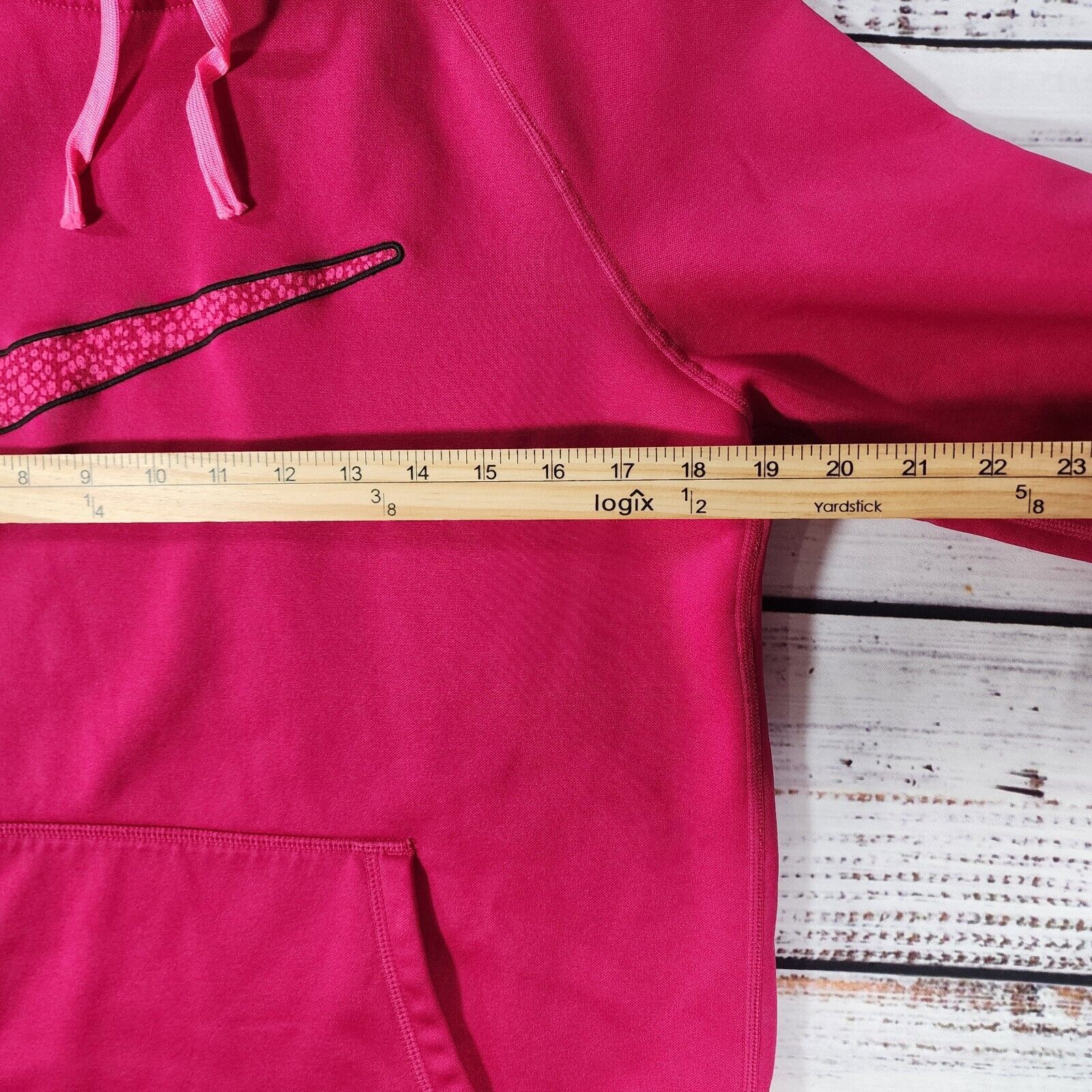 Nike Womens Nike Hot Pink Therma Fit Hoodie Med Big Swoosh Logo Size M / US 6-8 / IT 42-44 - 9 Thumbnail