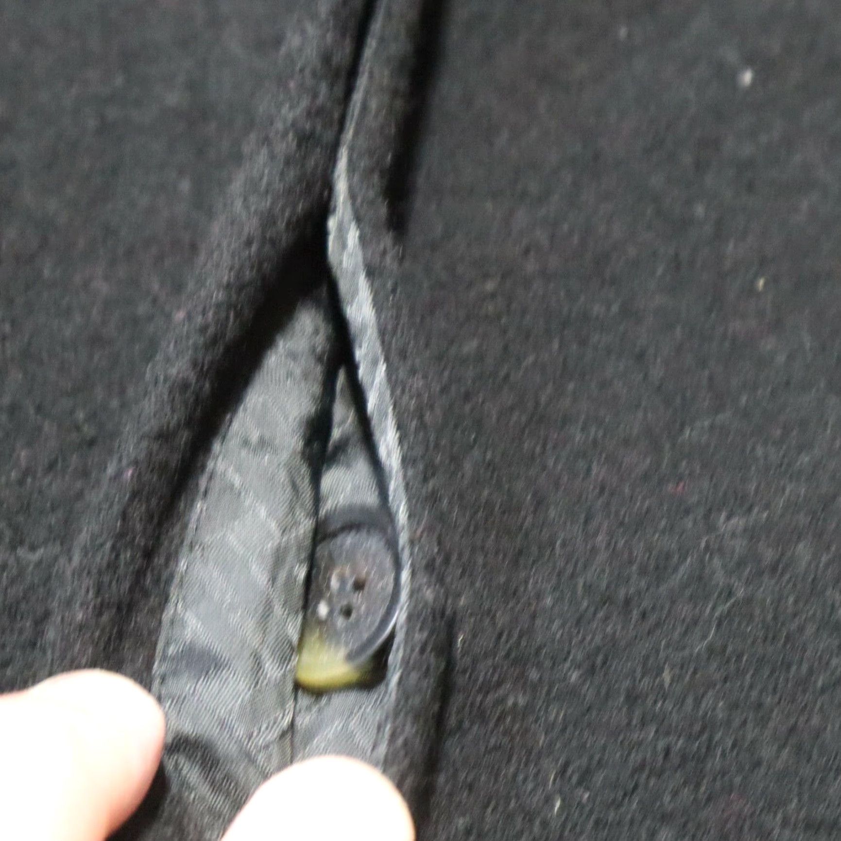 Cole Haan VINTAGE Cole Haan Wool Cashmere Long Pea Coat Jacket Black Women's Size 8 Size M / US 6-8 / IT 42-44 - 5 Thumbnail