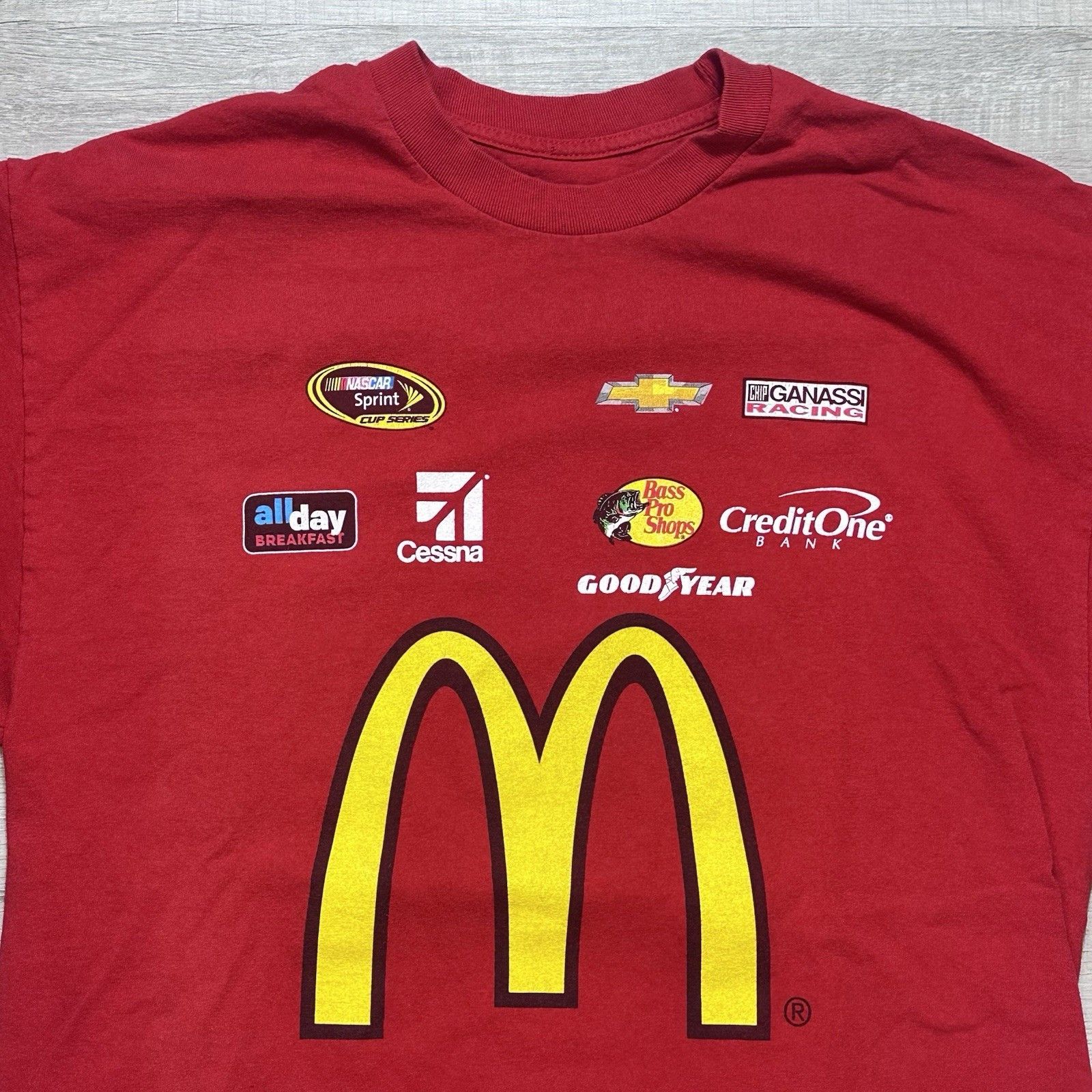 NASCAR Jamie McMurray #1 McDonalds Nascar Racing Graphic T-Shirt XL Size US XL / EU 56 / 4 - 5 Thumbnail