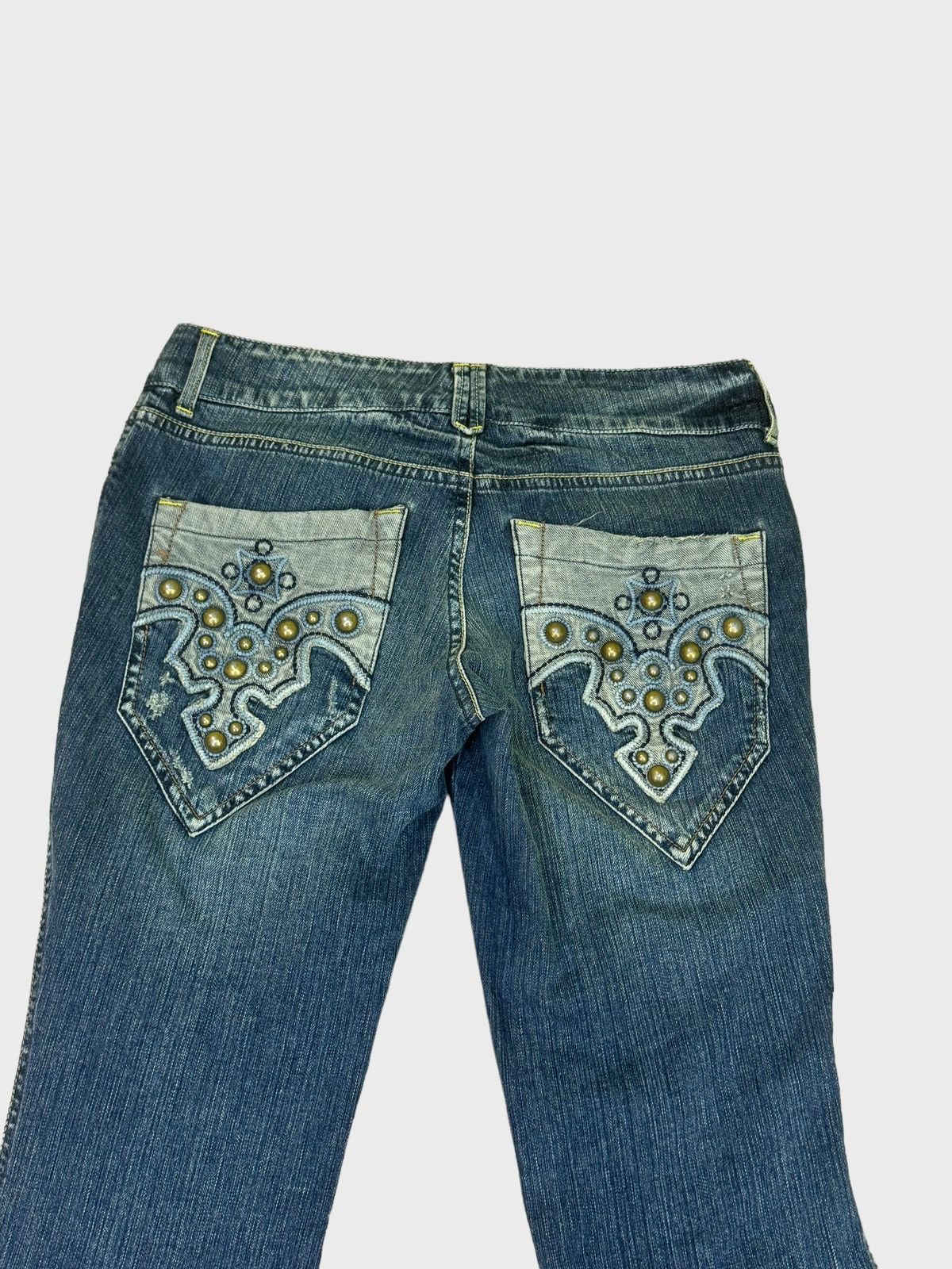 Japanese Brand × Tornado Mart FLARE LION JEANS STUDS POCKET DESIGN DENIM Size US 29 - 9 Thumbnail