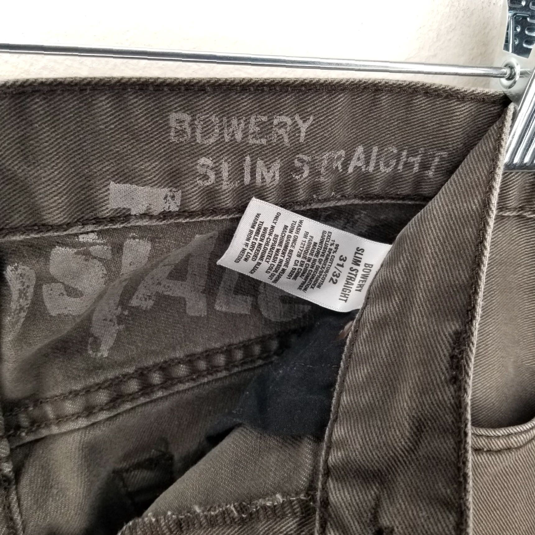 Vintage Aéropostale Mens Bowery Brown Slim Straight Pants Size 32x31 Mens Jeans Brown Slim Straight Bowery 32 31 Size US 32 / EU 48 - 4 Thumbnail