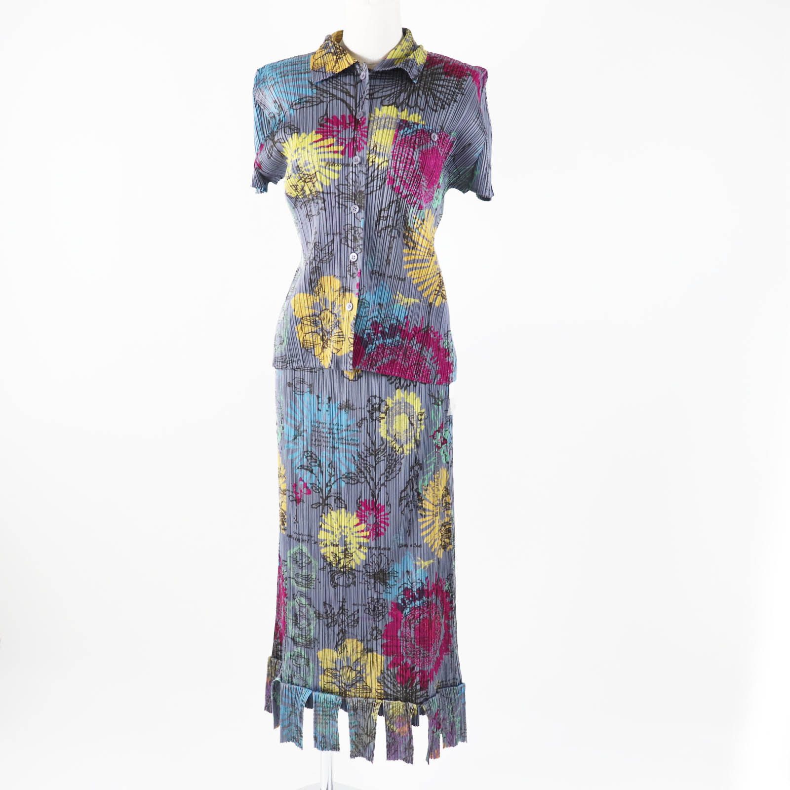 Issey Miyake PLEATS PLEASE PP71-JJ783 PP71-JG785 Polyester Setup Others Tops PP71-JJ783 PP71-JG785 DUTY FREE for USA