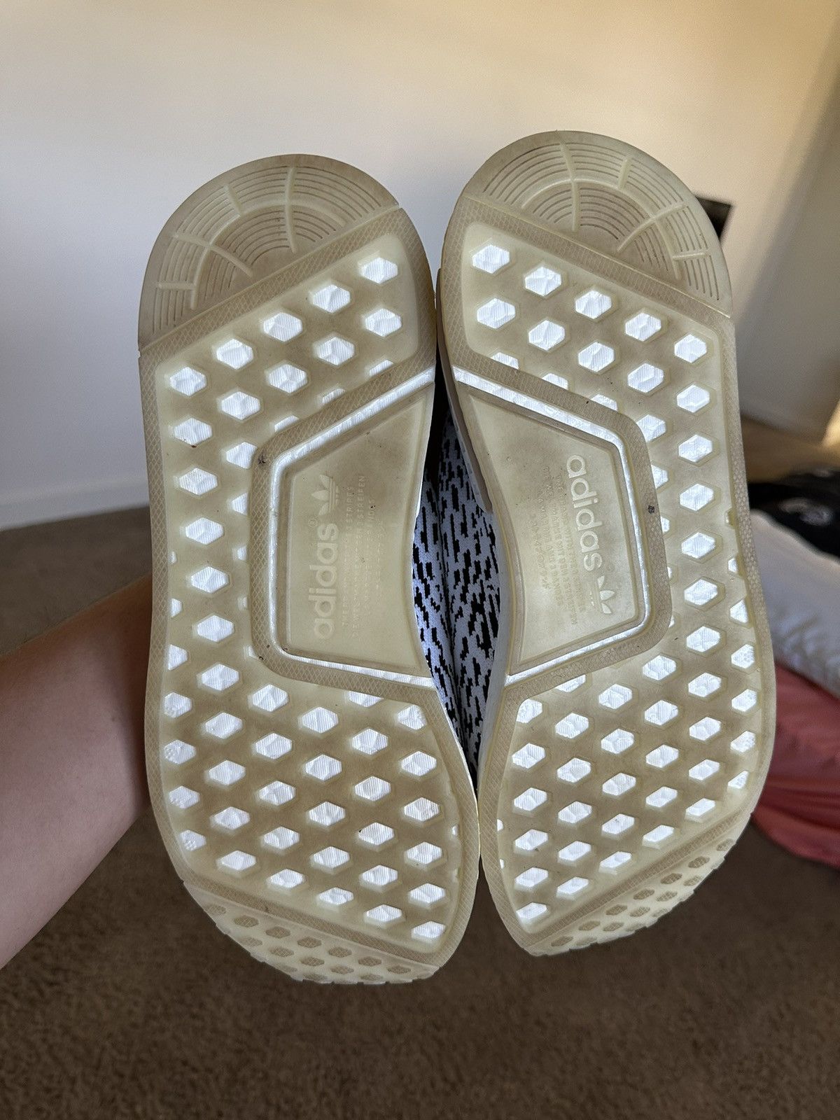 Adidas Adidas NMD_R1 Primknit ‘Zebra’ Size US 10.5 / EU 43-44 - 6 Thumbnail