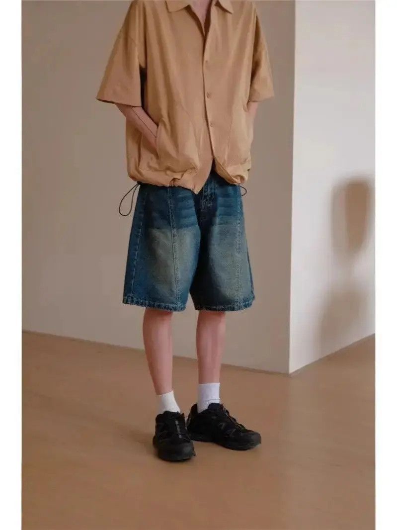 Japanese Brand Retro loose casual denim shorts Size US 32 / EU 48 - 2 Thumbnail