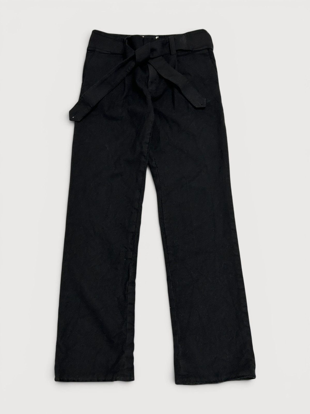 Saint Laurent Paris FW2017 Palazzo Belted Wool Trousers Size US 30 / EU 46 - 1 Thumbnail