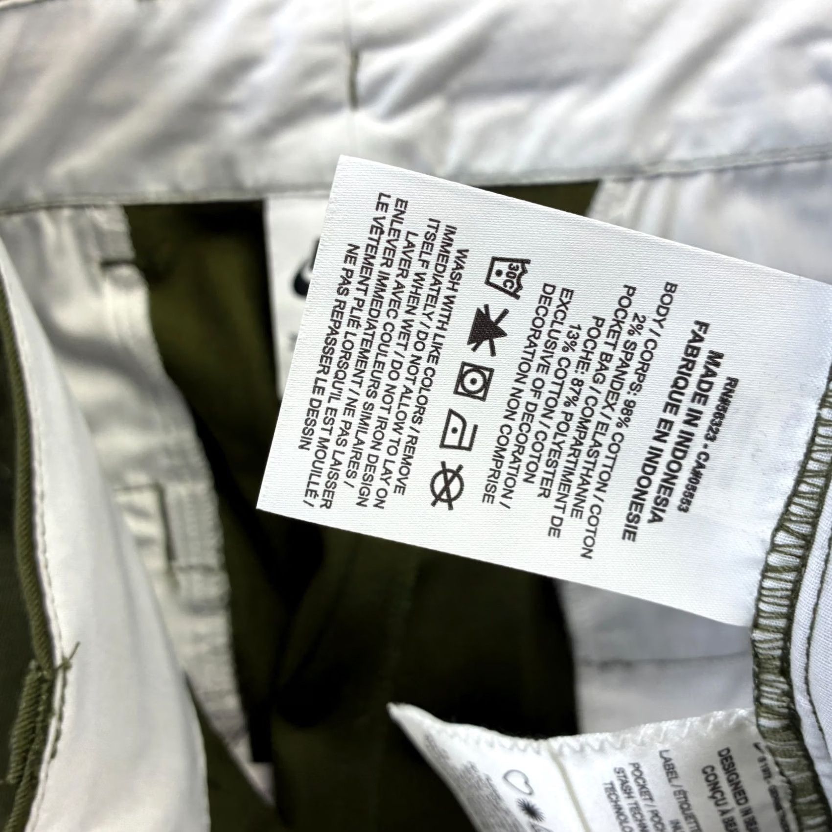 Nike Nike Pants Mens 34x32 Olive Military Green Baggy Wide Leg Chino Relaxed Straight 90s Army Casual Reserved Mens Size US 34 / EU 50 - 5 Thumbnail