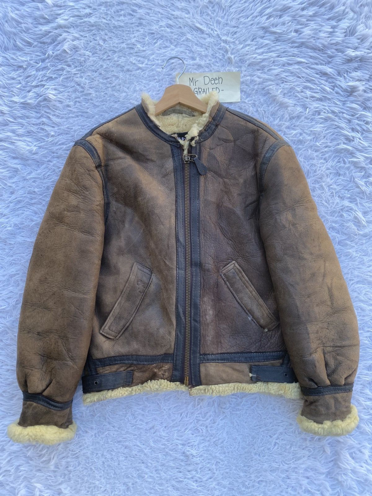 Schott Rare Vintage Schott Type B3 Sheepskin Leather Jacket | Grailed