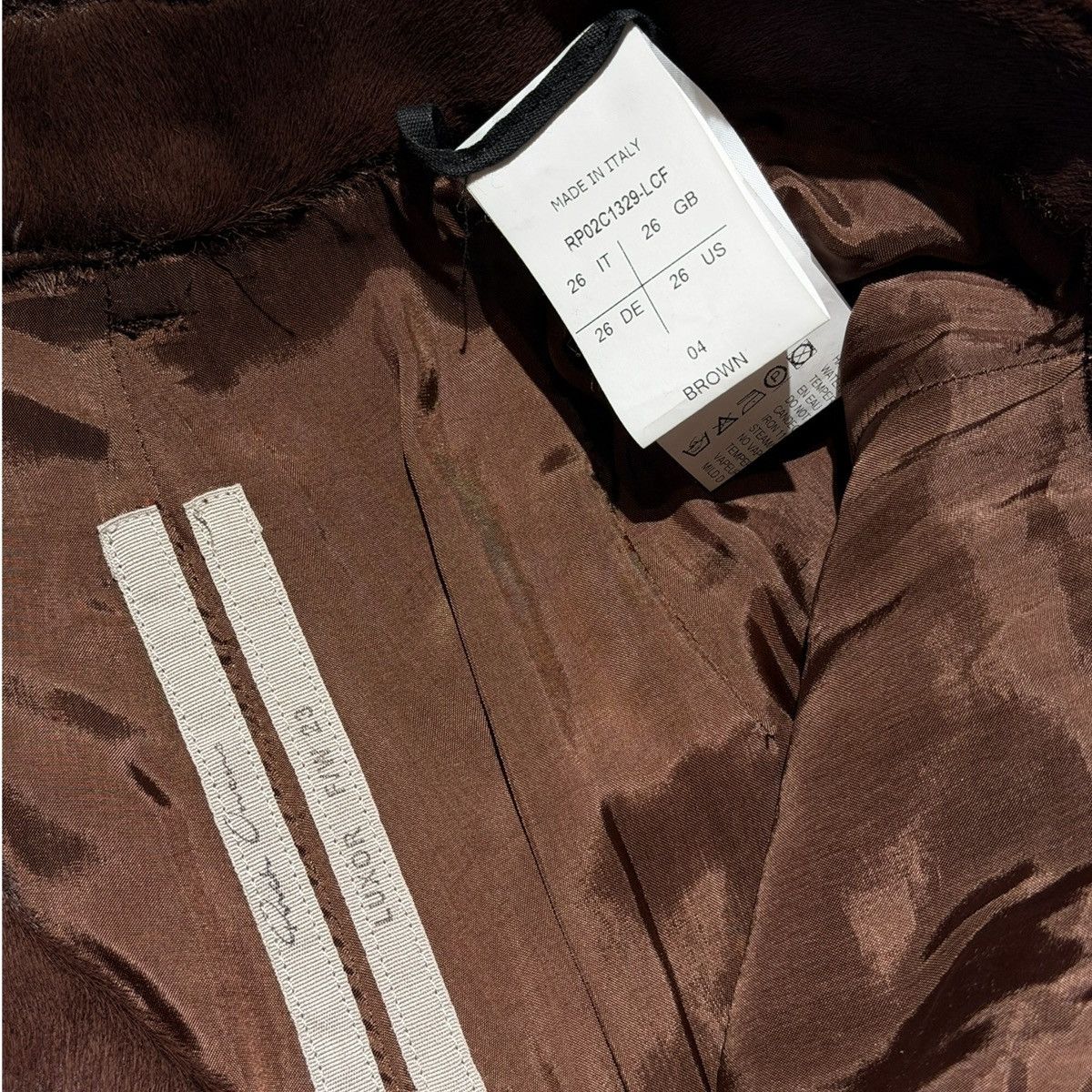 Rick Owens $6,210 Ponyhair FW23 Luxor flared pant Size US 28 / EU 44 - 4 Thumbnail