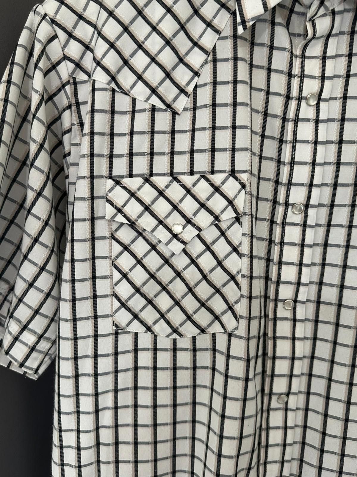 Plain Gravy PLAINS Western Shirt L | Black Plaid | Cowboy Style Size US L / EU 52-54 / 3 - 3 Thumbnail