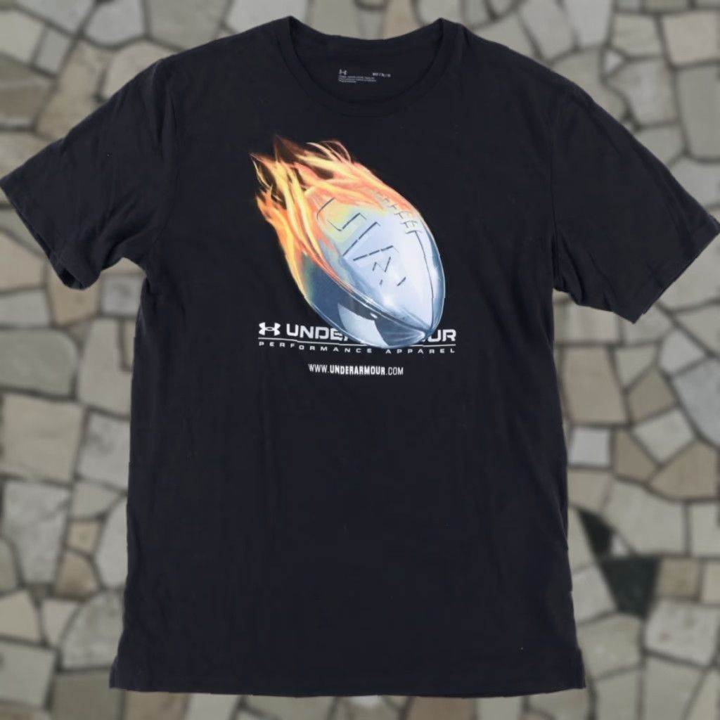 Under Armour Under Armour Football Solid T-Shirt Black Men's M Size US M / EU 48-50 / 2 - 1 Thumbnail