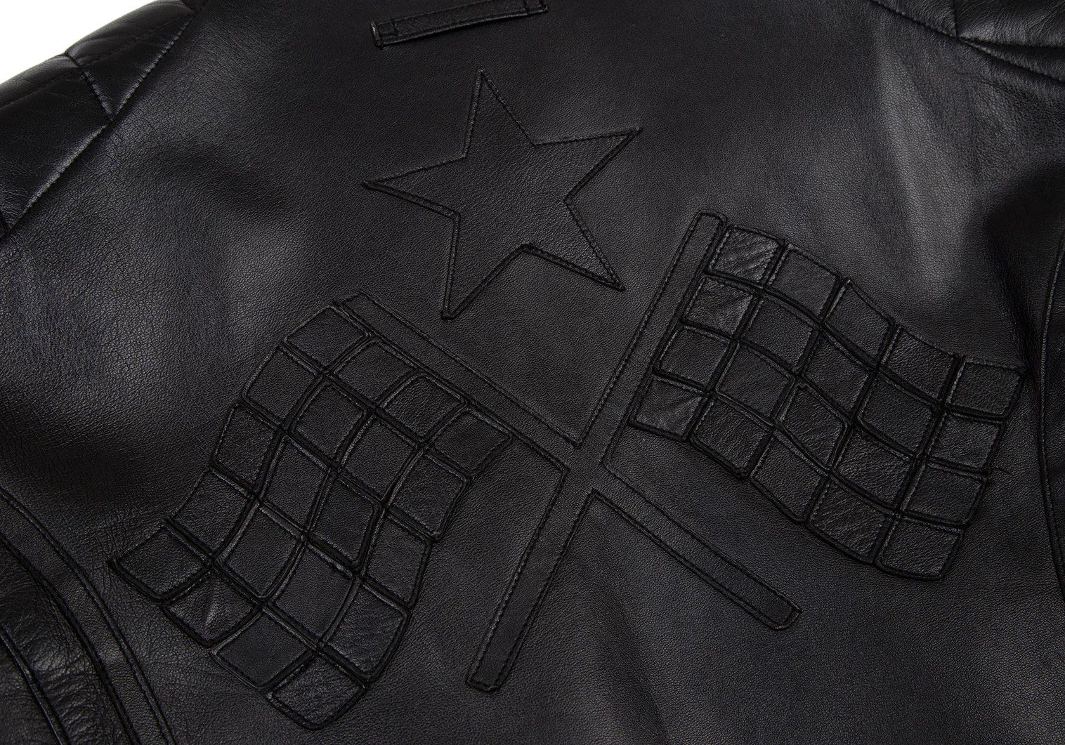 Jean Paul Gaultier Patch Design Lamb Leather Single Rider Jacket Black Size 48 Size US M / EU 48-50 / 2 - 3 Thumbnail