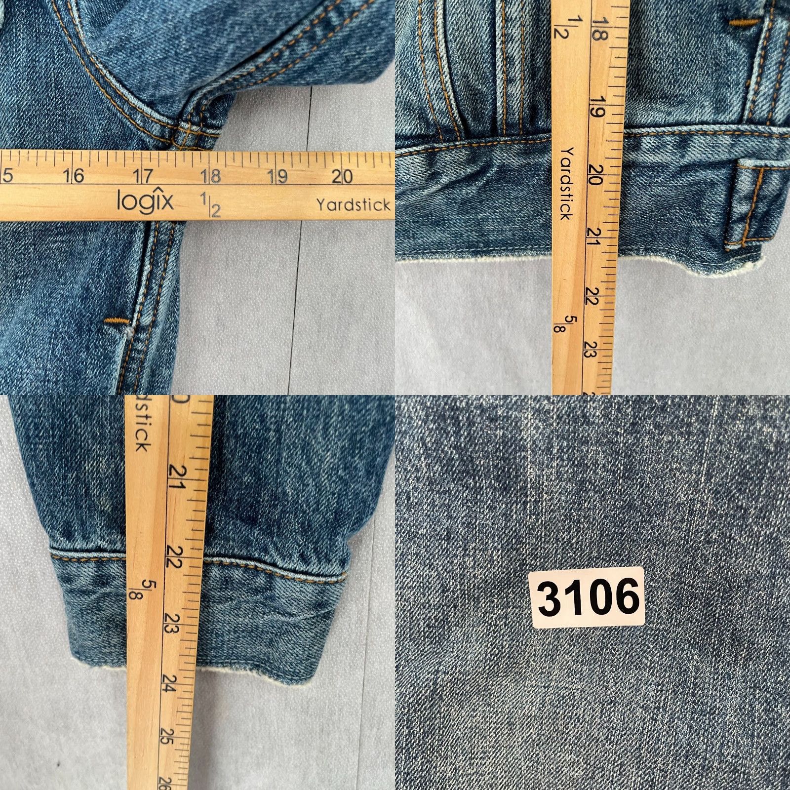 Vince Vince Womens Jacket Denim Blue Medium Regular Short Sleeve Long Sleeve Button Front Collared Pockets Classic Basic Jacket Mens Womens Size 32" / US 10 / IT 46 - 8 Thumbnail
