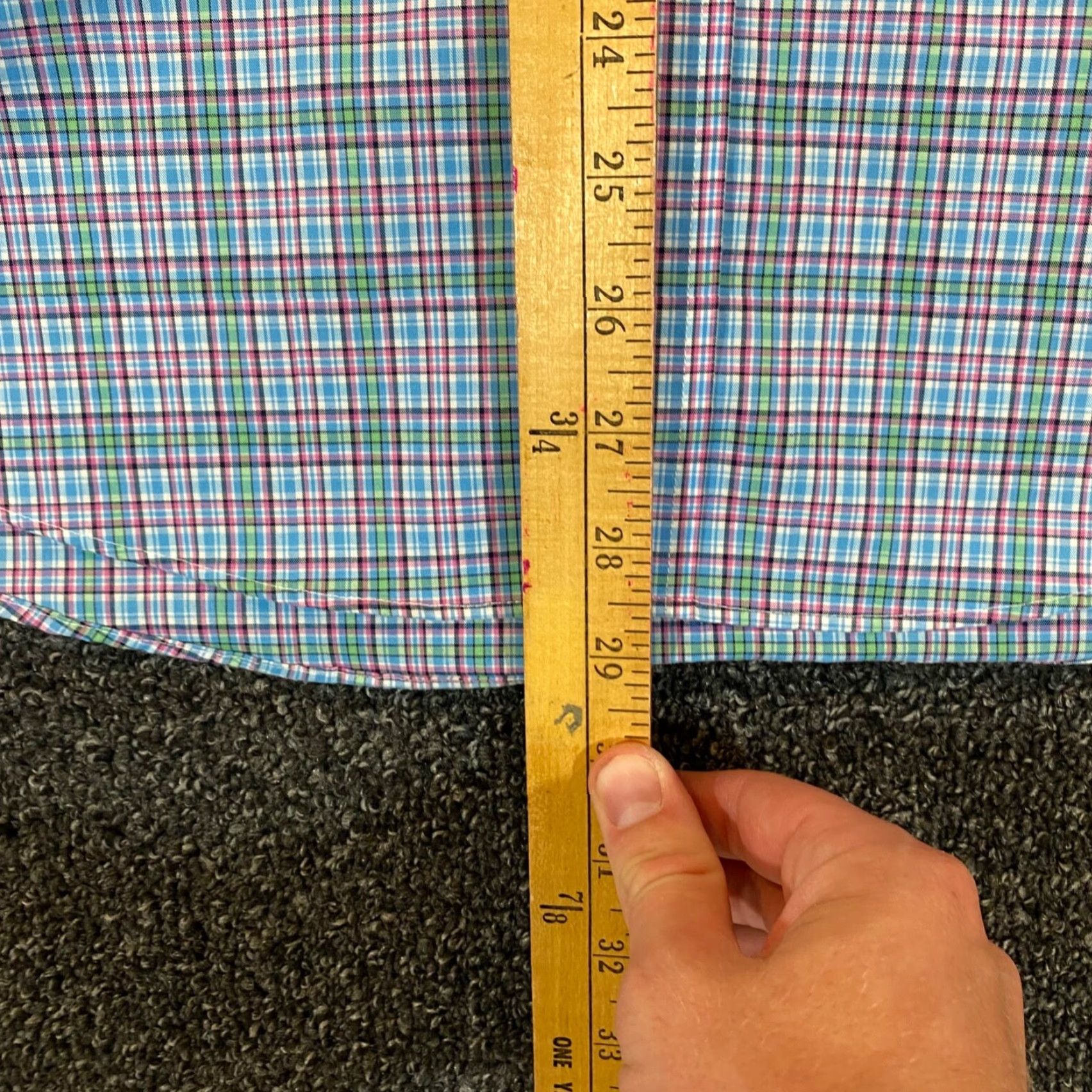 Ralph Lauren VINTAGE Lauren Ralph Lauren Shirt Men Long Sleeve Plaid Button-Down Black Label 16.5 Regular Slim Casual Office Size US L / EU 52-54 / 3 - 6 Thumbnail