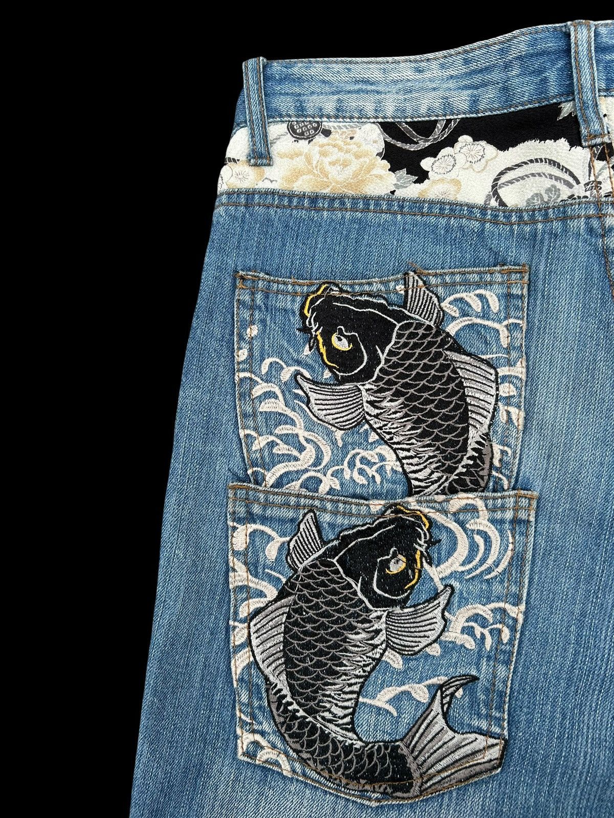 Kapital Karakuri Tamashii embroidery Inspired Japanese Denim Jeans Size US 30 / EU 46 - 6 Thumbnail