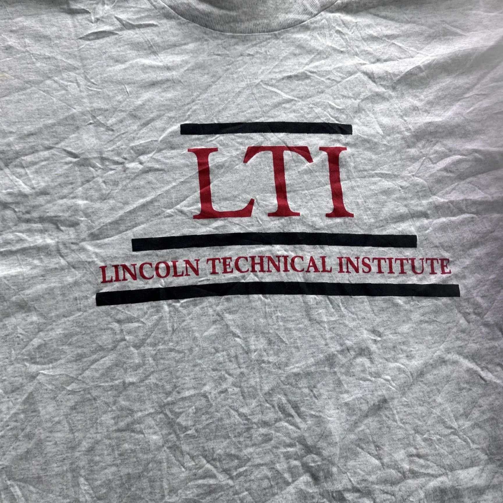Vintage VINTAGE Signal Sports Lincoln Technical Institute LTI Shirt 2XL Gray Red Ringer Tee 90s Mens Size US XXL / EU 58 / 5 - 2 Thumbnail
