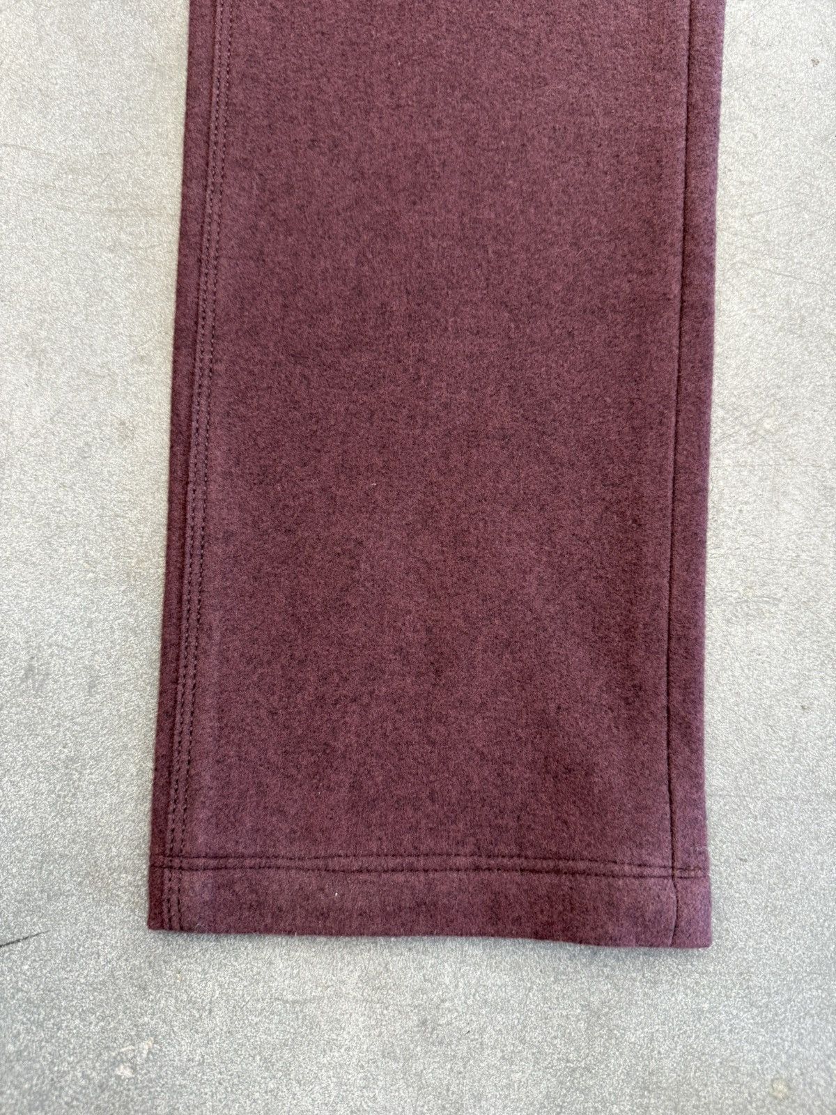 Loro Piana Loro Piana Virgin Wool Dark Wine Pants Size US 31 - 4 Thumbnail