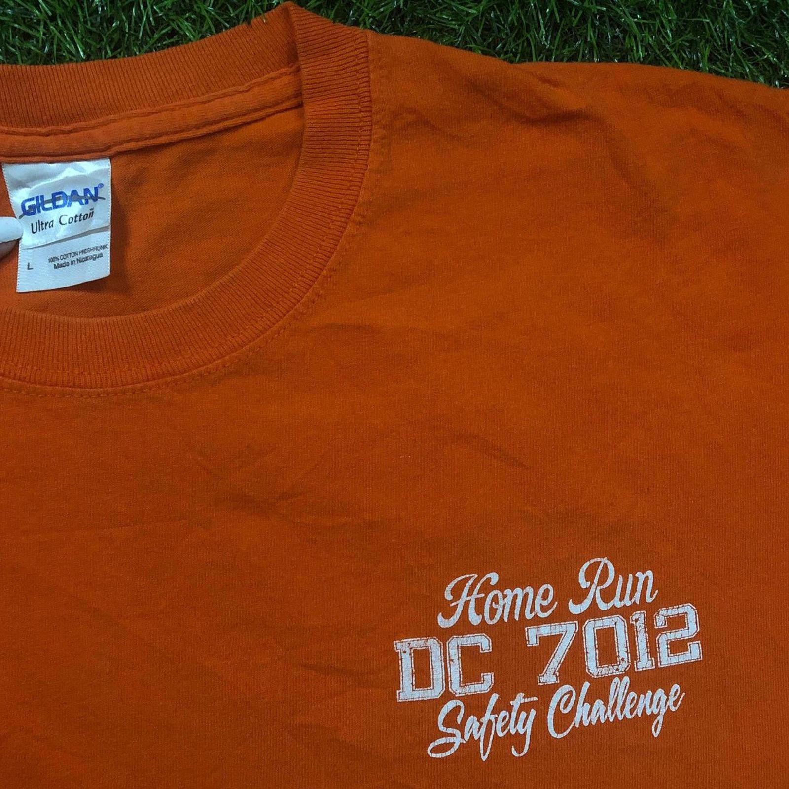 Gildan Orange DC 7012 Home Run Safety Challenge Graphic Tee Size US L / EU 52-54 / 3 - 3 Thumbnail