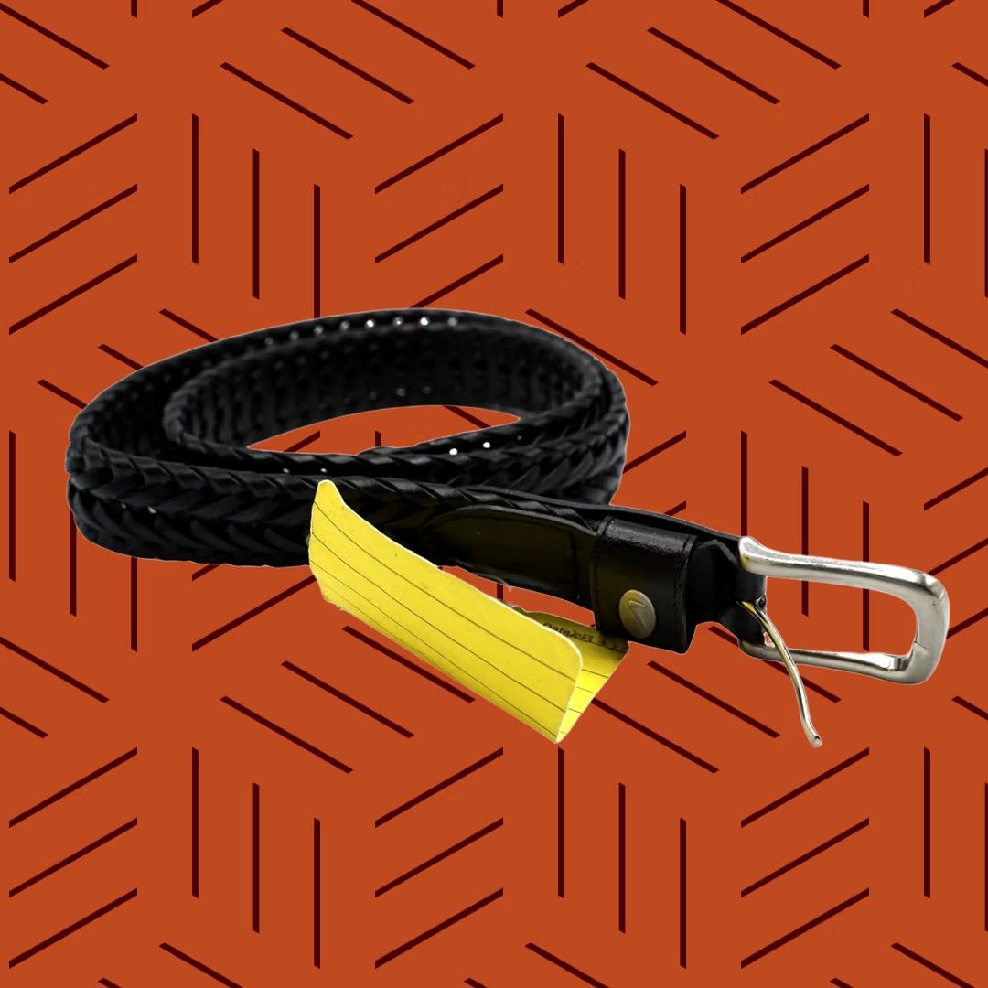 Nike VINTAGE Nike Golf Women's Swoosh Oval Braided Belt Black 1-1/8" width 42" overall Womens Size ONE SIZE - 1 Thumbnail