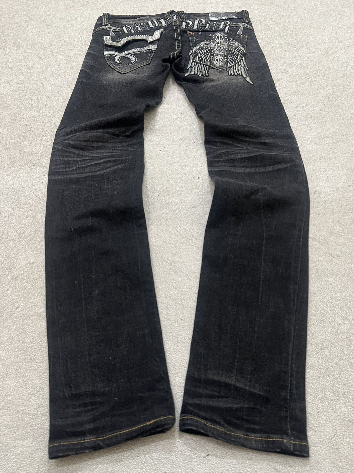 Number (N)ine 2000s Tornado Junya Embroidered Studded Skinny y2k 