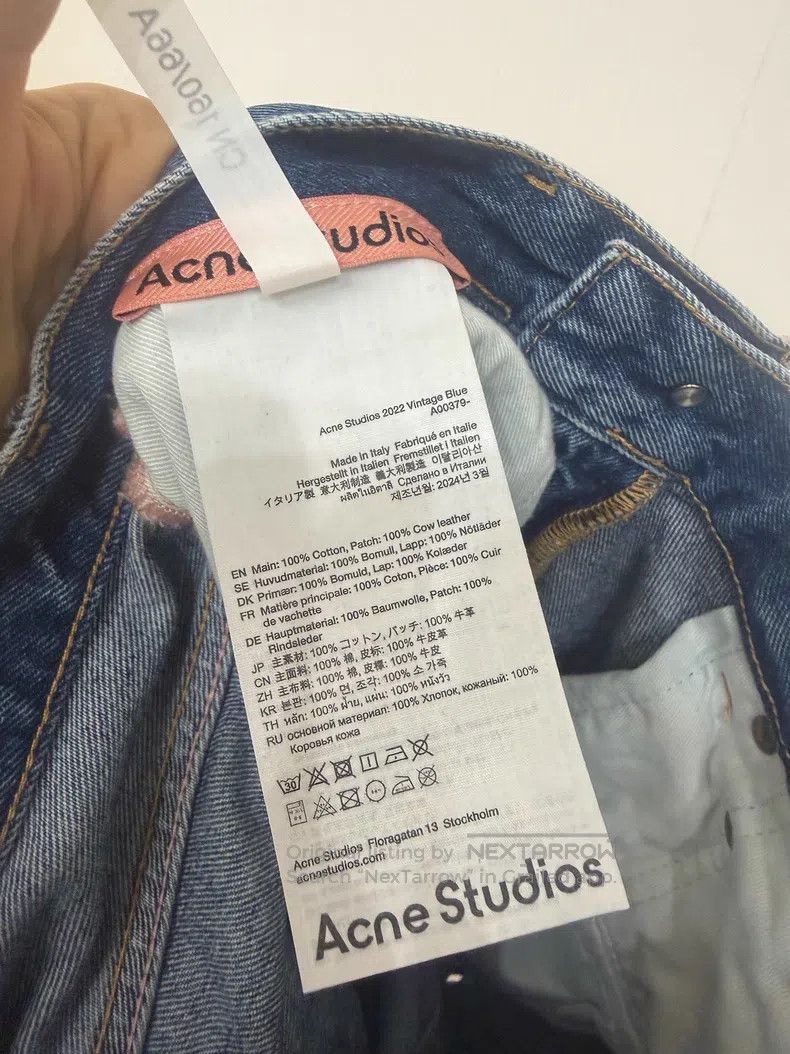 Acne Studios Acne Studios 25 Tapered Denim Pants with Wear Effect Size US 30 / EU 46 - 6 Thumbnail