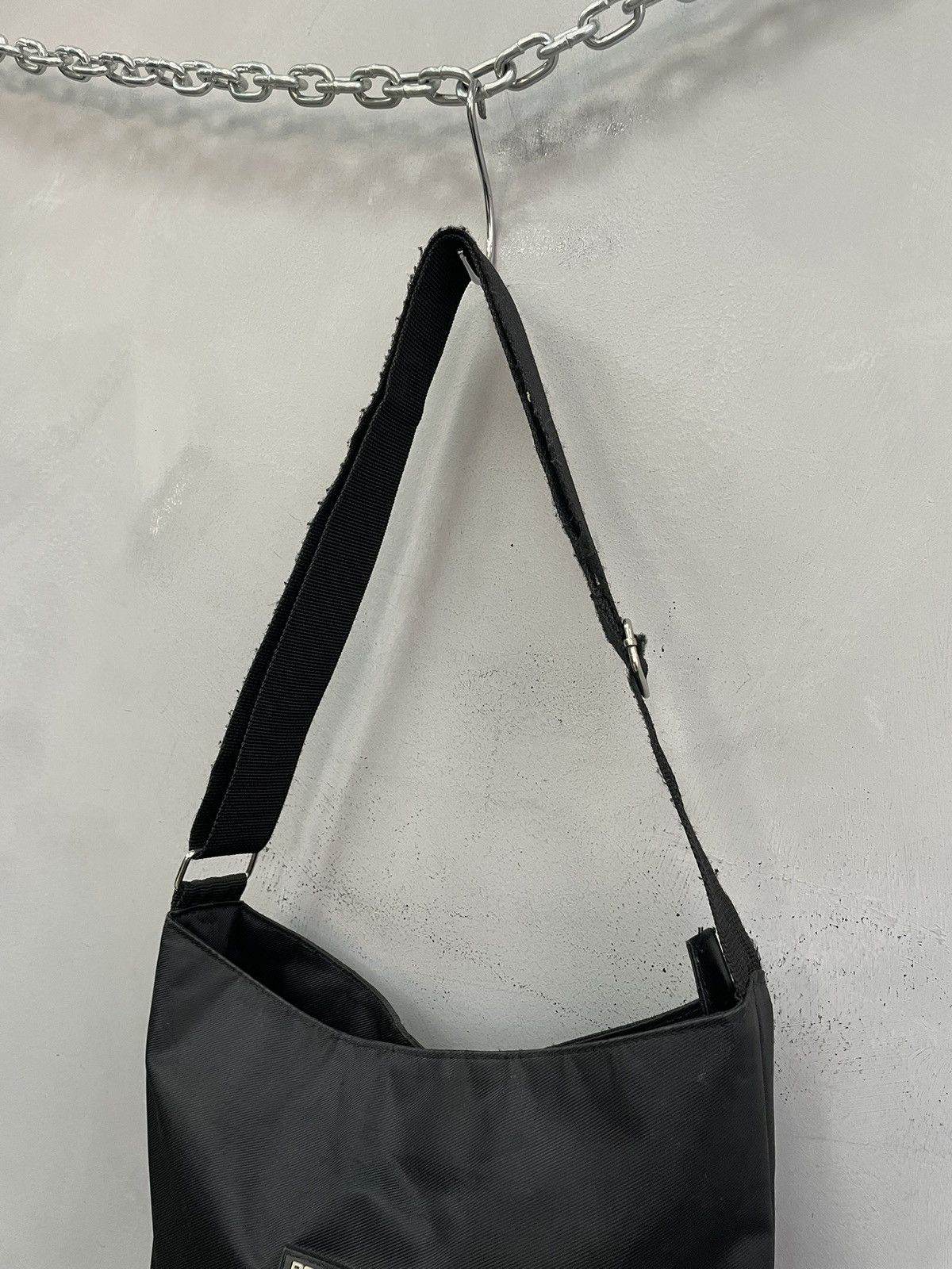 Polo Ralph Lauren Polo black leather belt classic messenger vintage style Size ONE SIZE - 8 Thumbnail