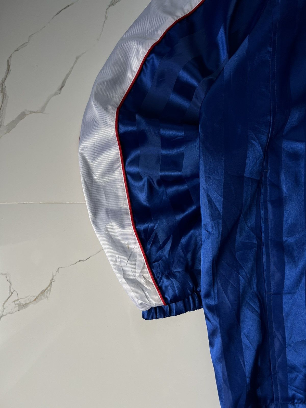 Nike × Vintage 90's NIKE TEAM BACK SWOOSH LOGO RARE STRIPE Y2K TRACK JACKET Size US M / EU 48-50 / 2 - 4 Thumbnail