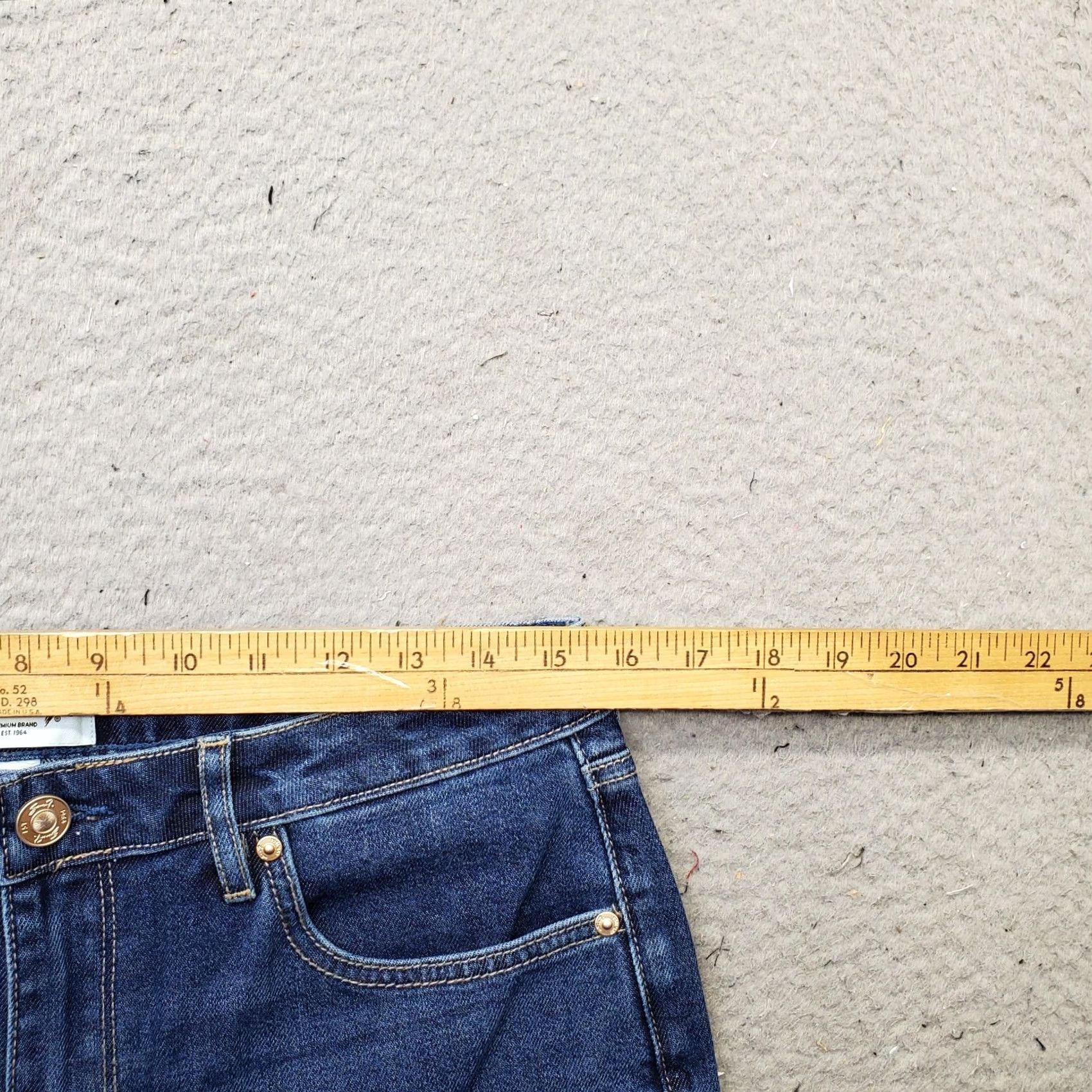 Vintage Seven7 Jeans Womens 4 Blue Denim Fitted Waist Loose Straight High Rise MY10341DE Jeans Womens 4 Blue Denim High Rise Straight Jeans Size 27" / US 4 / IT 40 - 6 Thumbnail