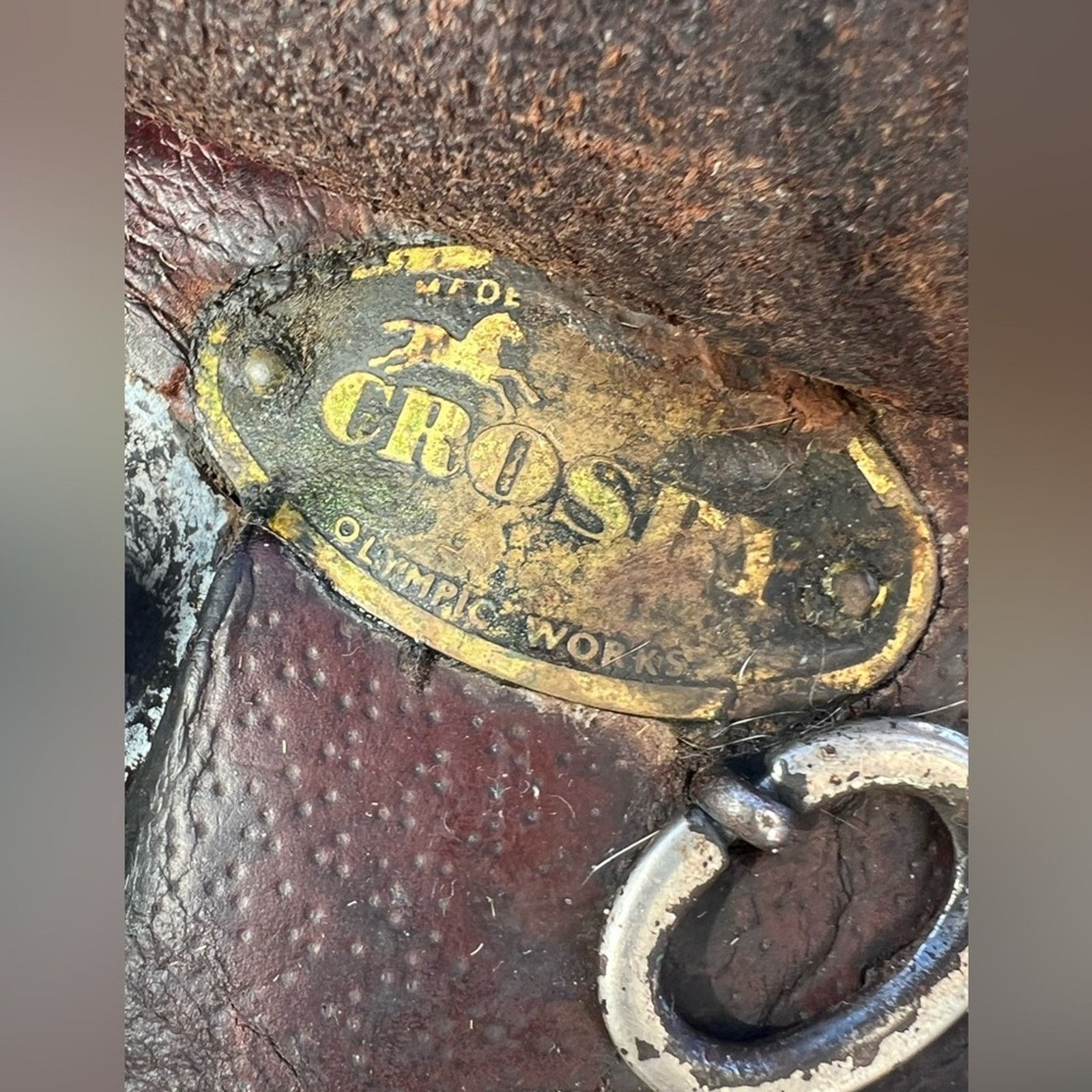 Other 16.5" Crosby Olympic Works English Hunter/Jumper Saddle 90’s Size ONE SIZE - 5 Thumbnail