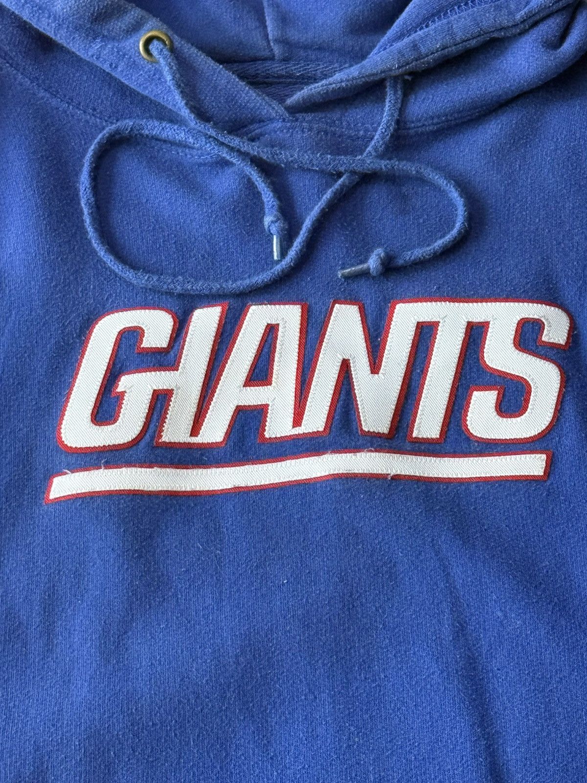 NFL VINTAGE NY GIANTS SLEEVE PATCH HOODIE Size US XL / EU 56 / 4 - 3 Thumbnail