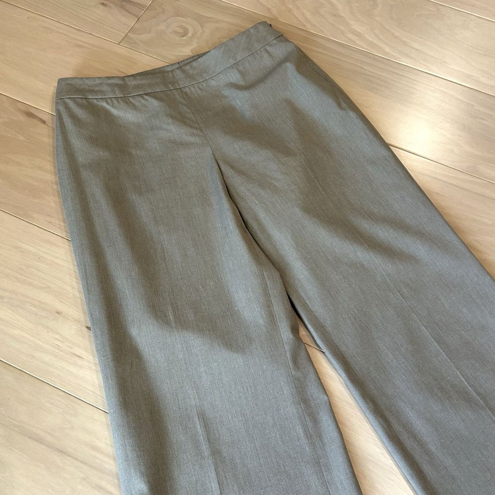 Akris VINTAGE Akris Punto Dress Pants Women US 6 Beige Cotton Blend Flat Front Regular Straight 29x31 Dress Pant, Trousers, Workwear, Business Women Size 28" / US 6 / IT 42 - 2 Thumbnail