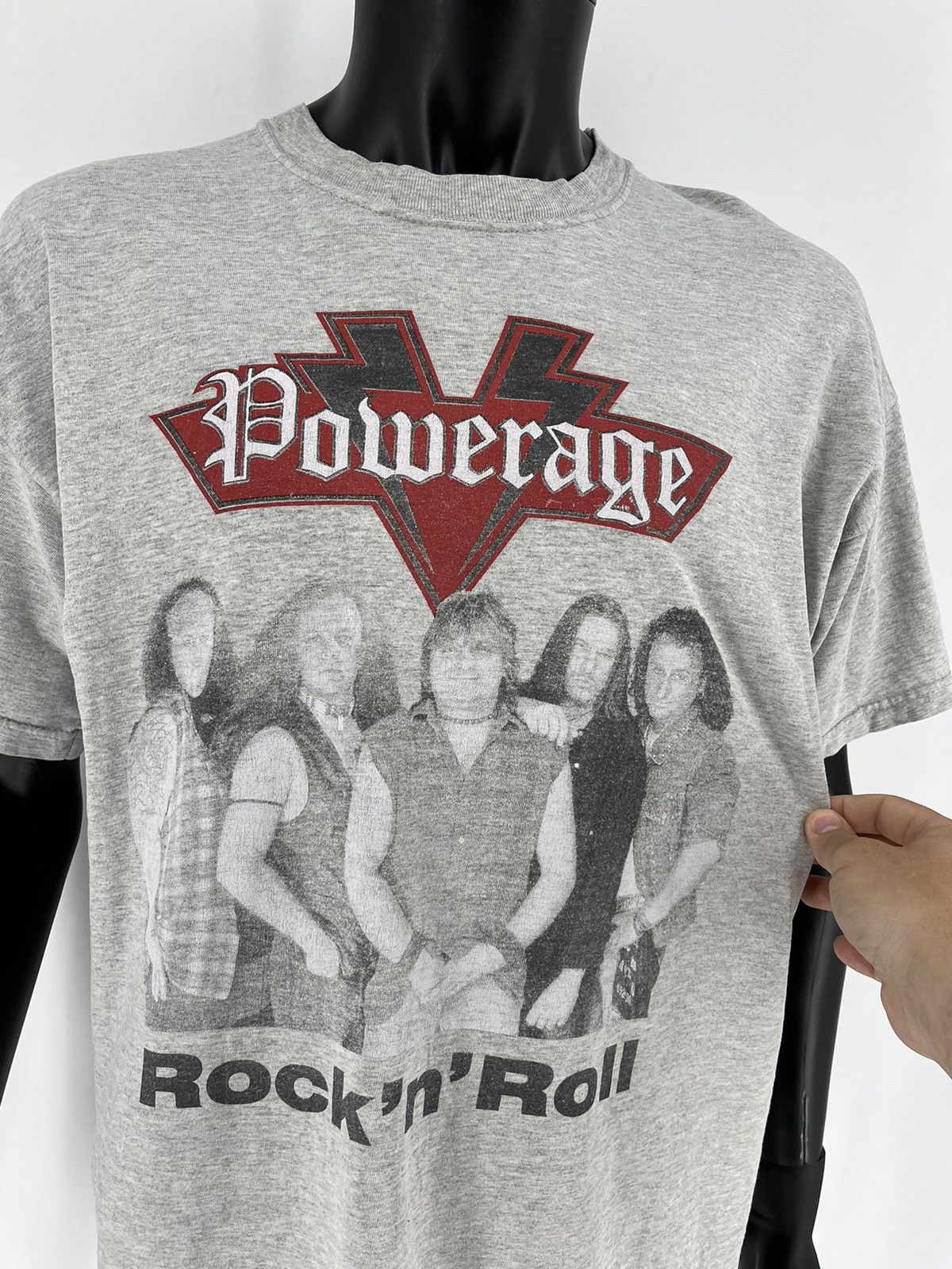 Band Tees × Vintage Vintage 90s AC/DC Powerage Tshirt Big Logo Band Tee Size US XL / EU 56 / 4 - 6 Thumbnail