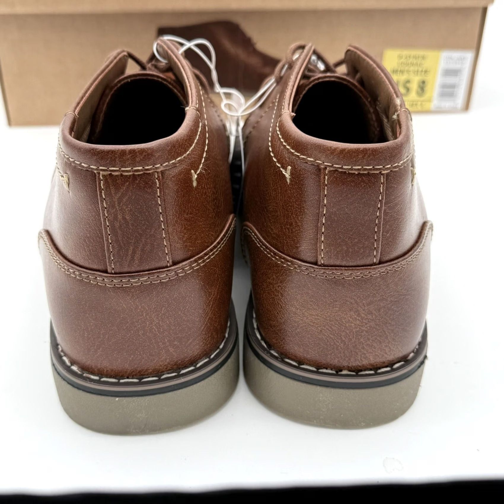 Steve Madden Steve Madden Men P-Symin Chukka Boots Cognac Leather Medium (D) 8 Lace Up Ortholite Comfort Insoles Shoes Boots Mens Classic Outdoor - Size US 8 / EU 41 - 5 Thumbnail