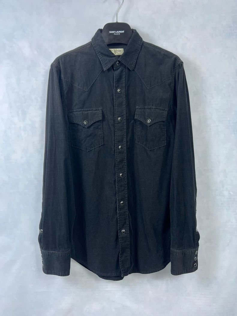 Yves Saint Laurent Saint Laurent17 FW corduroy shirt 2503-Nextarrow Size US M / EU 48-50 / 2 - 1 Thumbnail