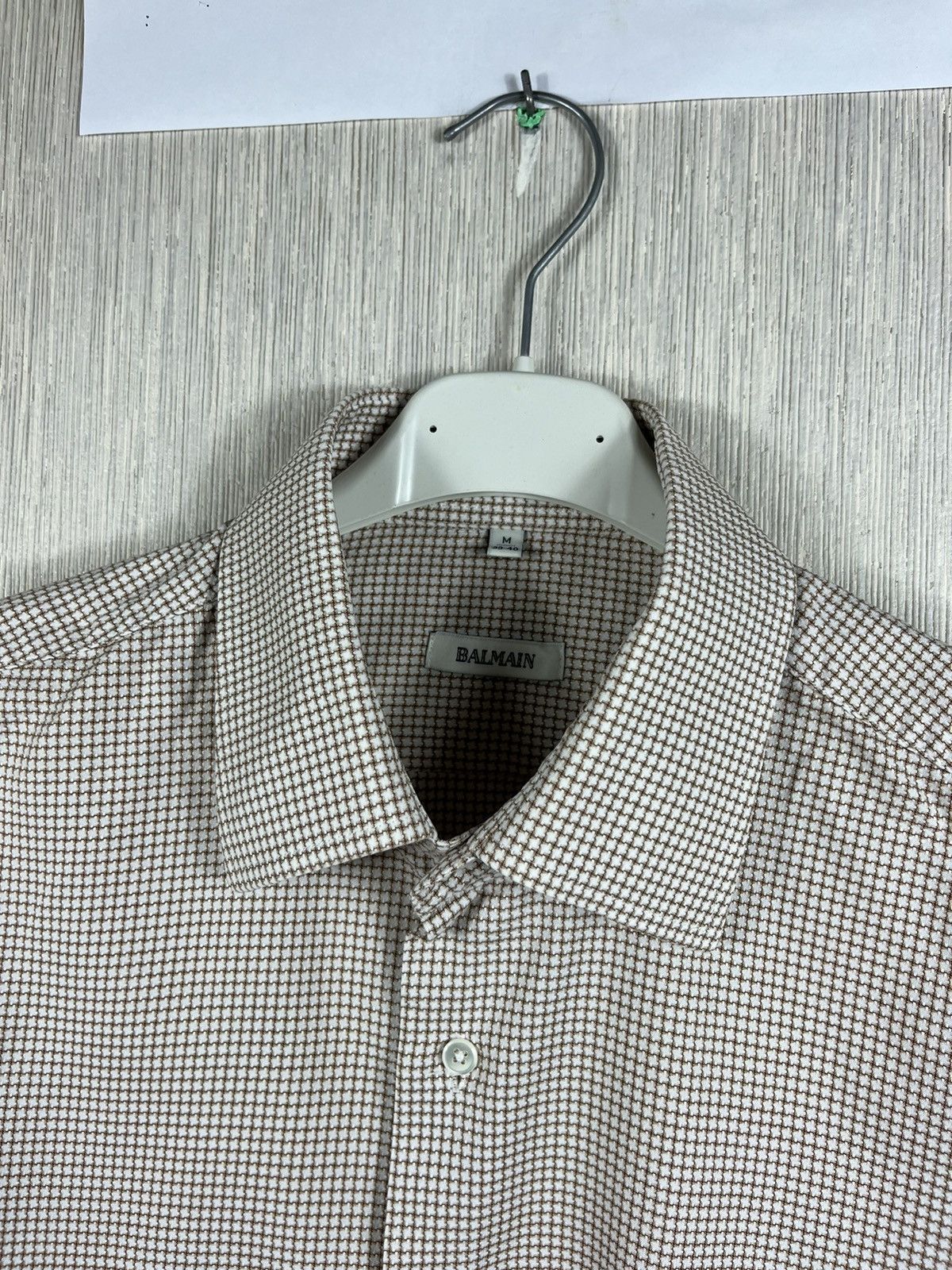 Balmain Balmain patterned shirt with pocket logo B casual classic Size US M / EU 48-50 / 2 - 11 Thumbnail