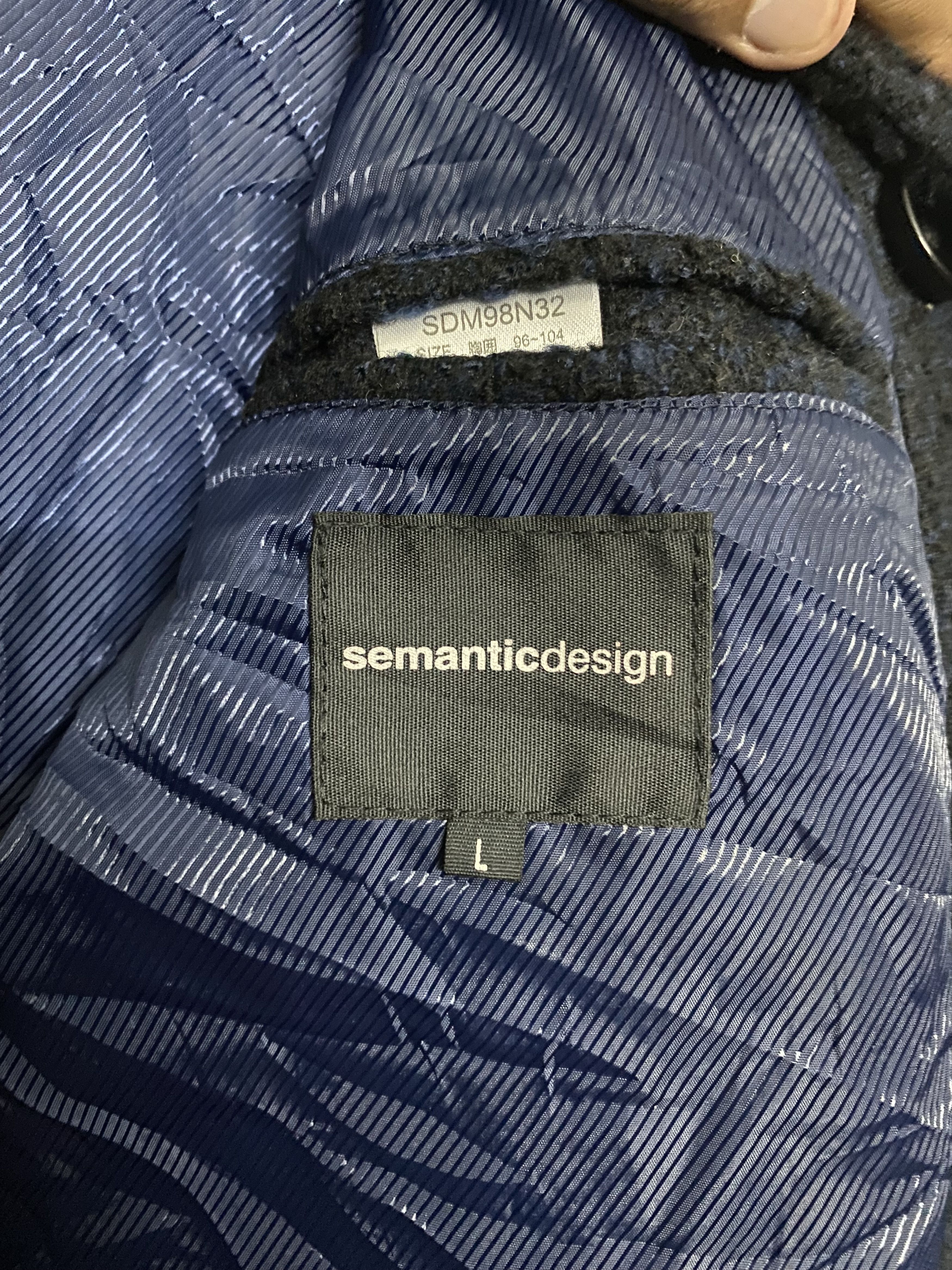 semanticdesign Semantic Design Shaggy Wool Texture Trench Coat / Overcoat Size US L / EU 52-54 / 3 - 17 Thumbnail