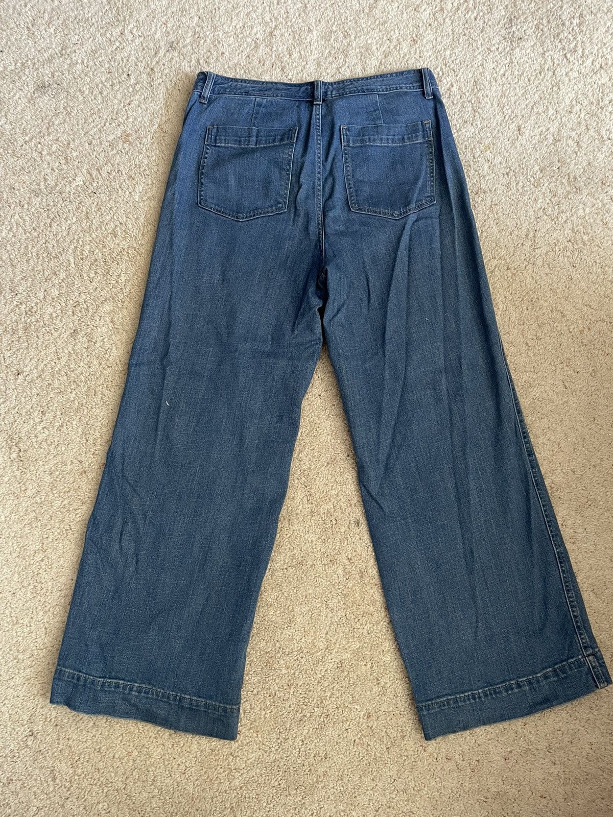 Gap Gap high waisted wide leg crop jeans Size US 32 / EU 48 - 3 Thumbnail
