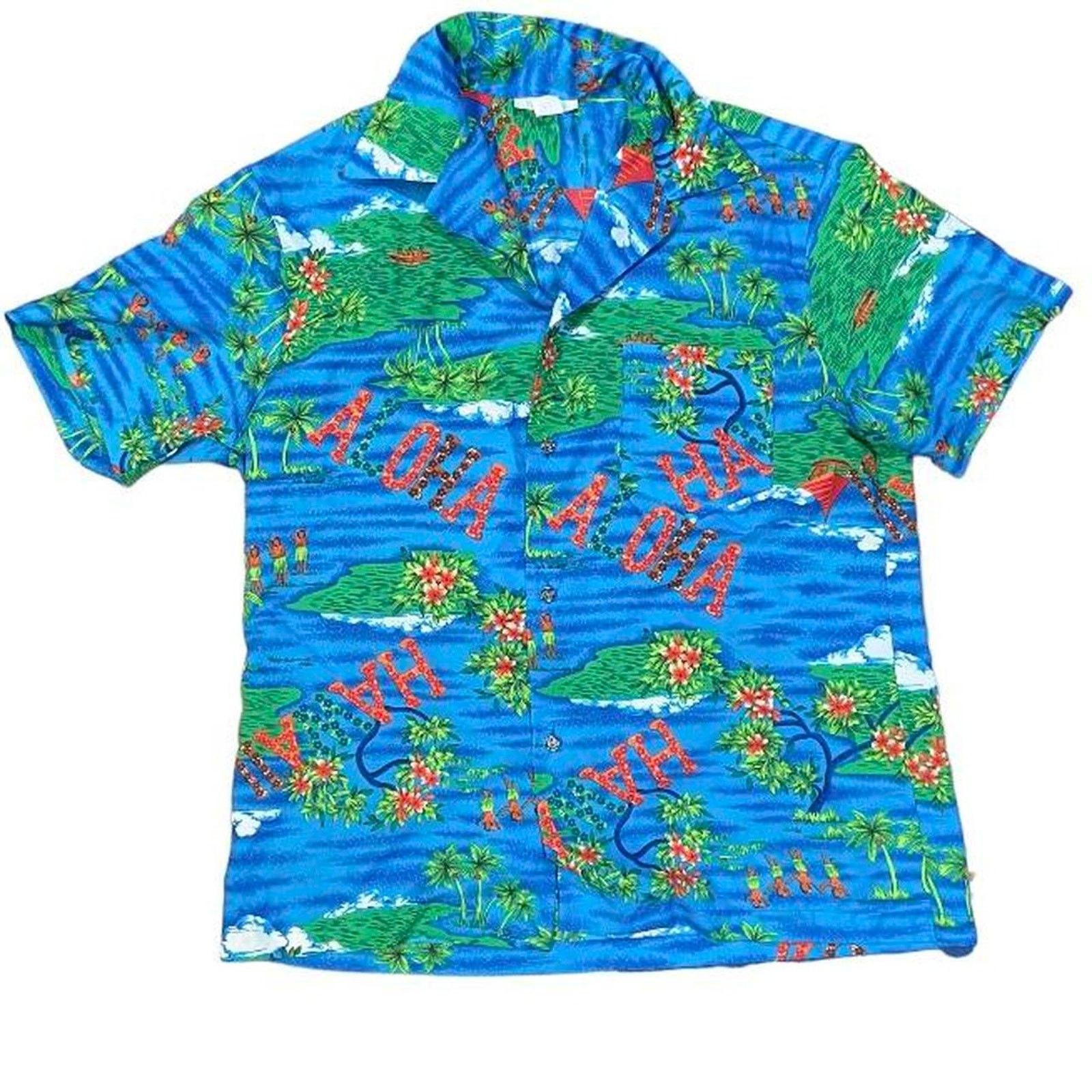 Hanes 80s Hawaiian button up Size US XL / EU 56 / 4 - 1 Thumbnail