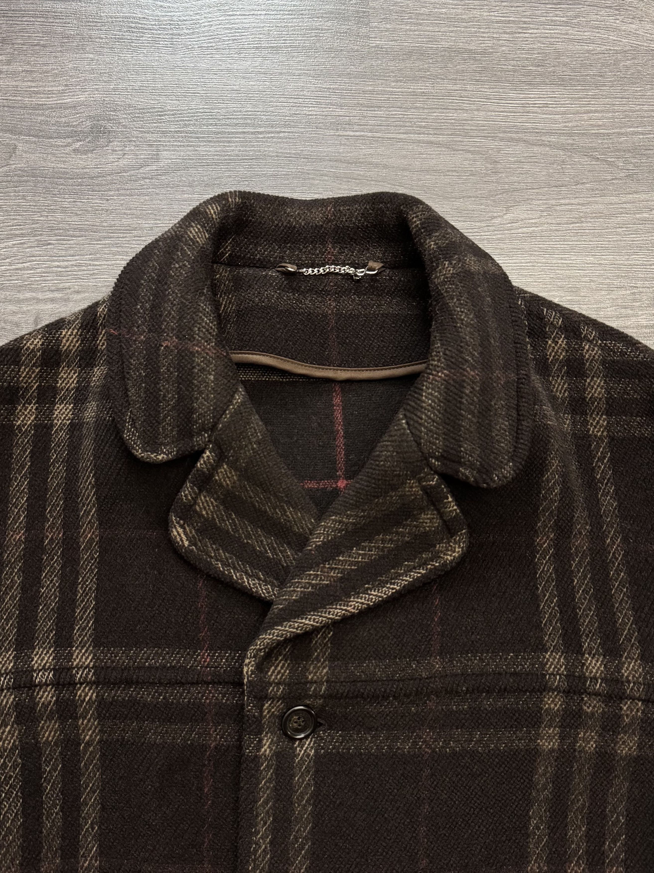 Burberry Vintage Burberry Brown Nova Check Wool Coat Size US L / EU 52-54 / 3 - 12 Thumbnail