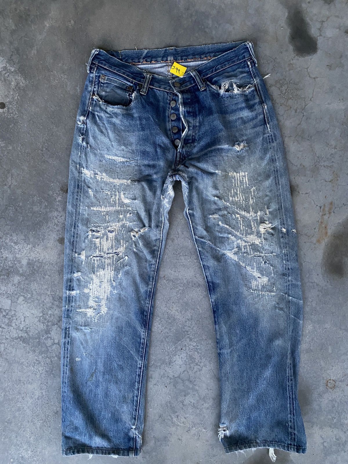 Full Count & Co. Full count selvedge distressed denim Size US 30 / EU 46 - 2 Thumbnail