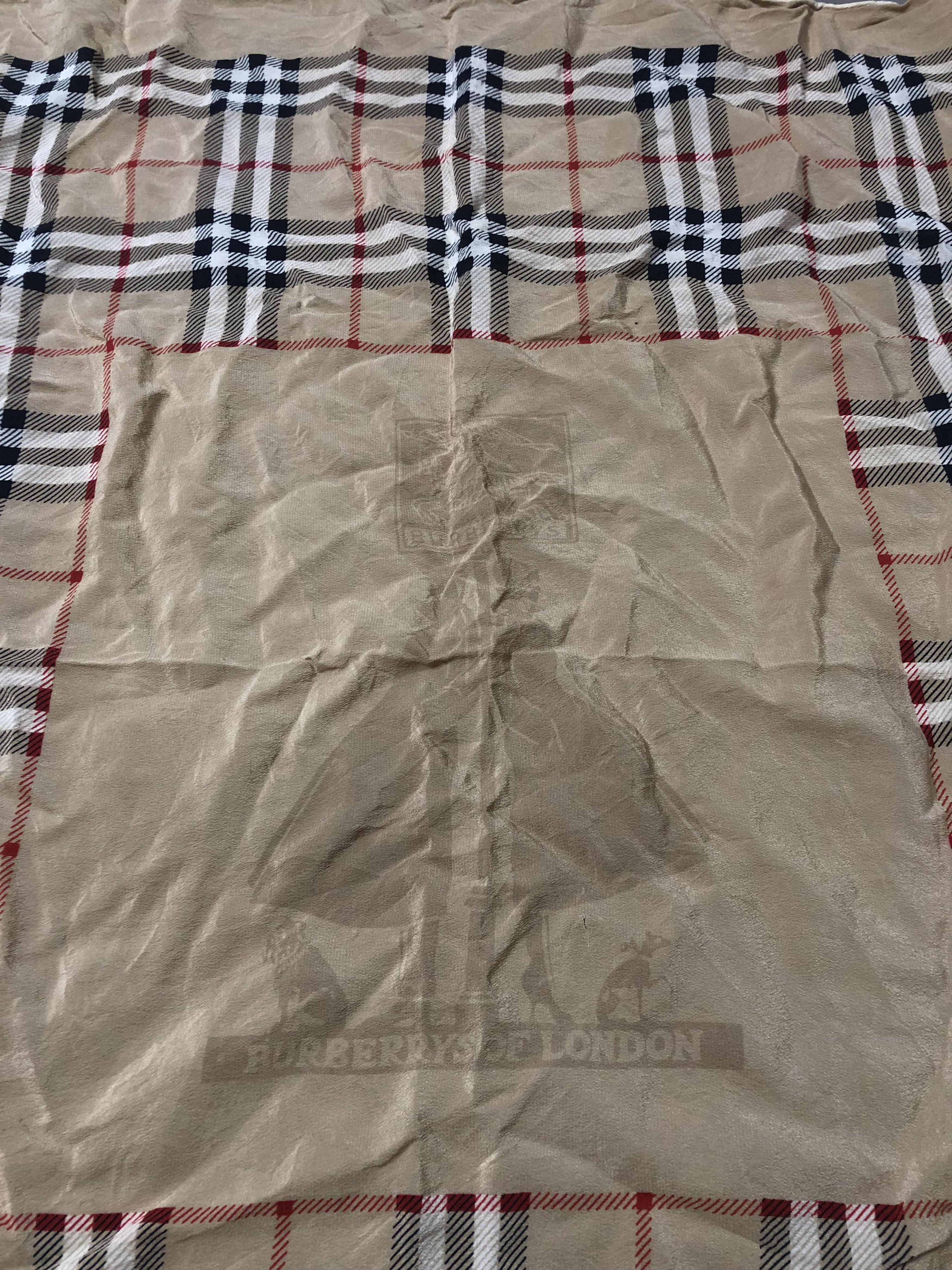 Burberry Vintage Burberrys London Scarf Silk Made in Italy Size ONE SIZE - 3 Thumbnail