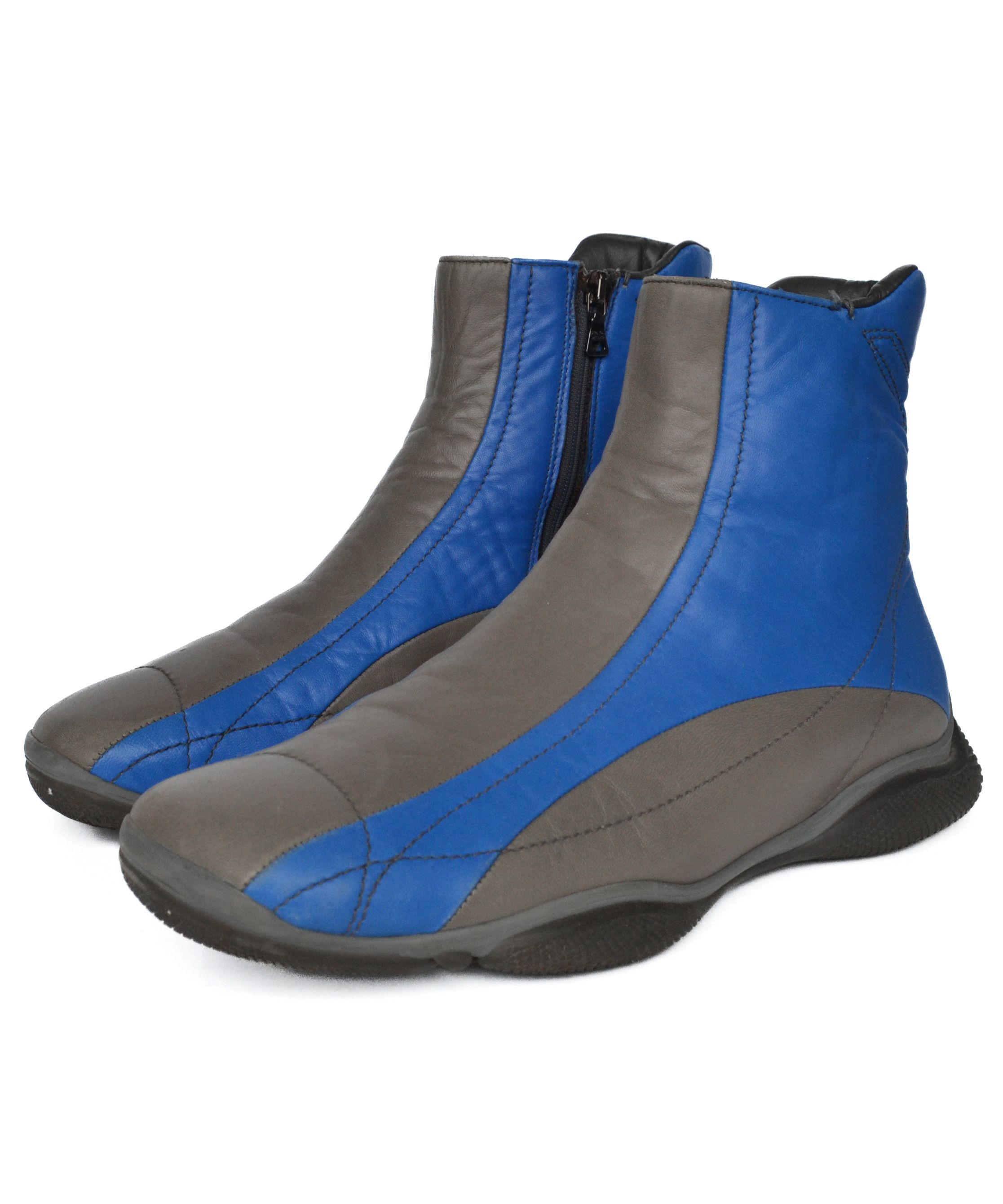 Prada PRADA Boots Vintage Leather Astro Blue Grey 1999 Shoes Size US 8 / EU 41 - 2 Thumbnail