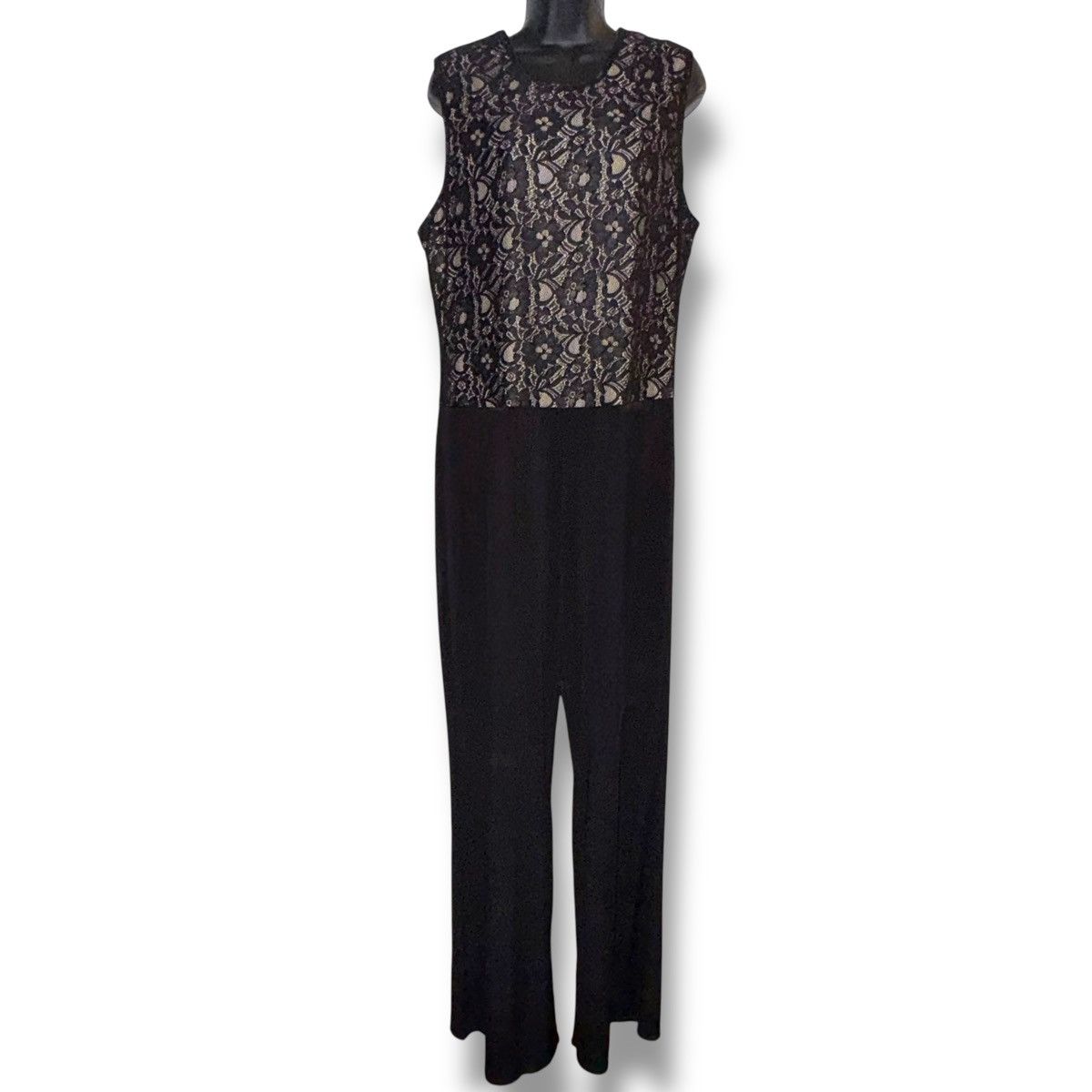 Venus Venus sleeveless lace top wide leg jumpsuit Size 36" / US 14 / IT 50 - 2 Thumbnail