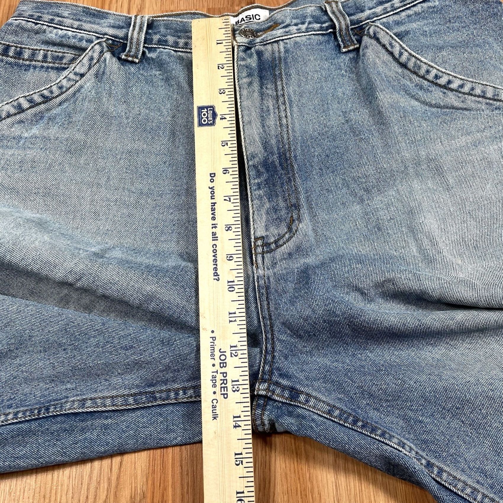 Denime Basic Concepts Carpenter Jean Shorts Mens Size 36 Blue Denim Flat Front Pockets Casual Workwear Size US 36 / EU 52 - 6 Thumbnail