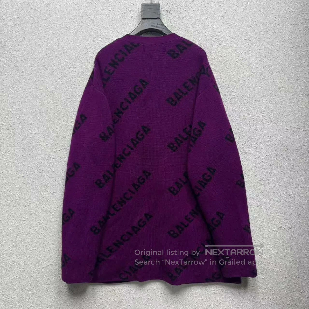 Balenciaga Balenciaga Rose Red Knitted Wool Long Cardigan. Size US M / EU 48-50 / 2 - 3 Thumbnail