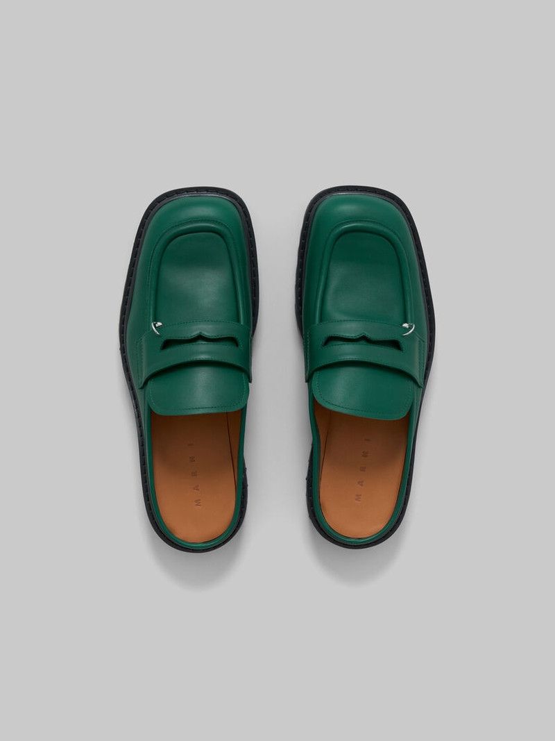 o1w1db11225 Piercing 2.0 Chunky Sabot Loafer in Green