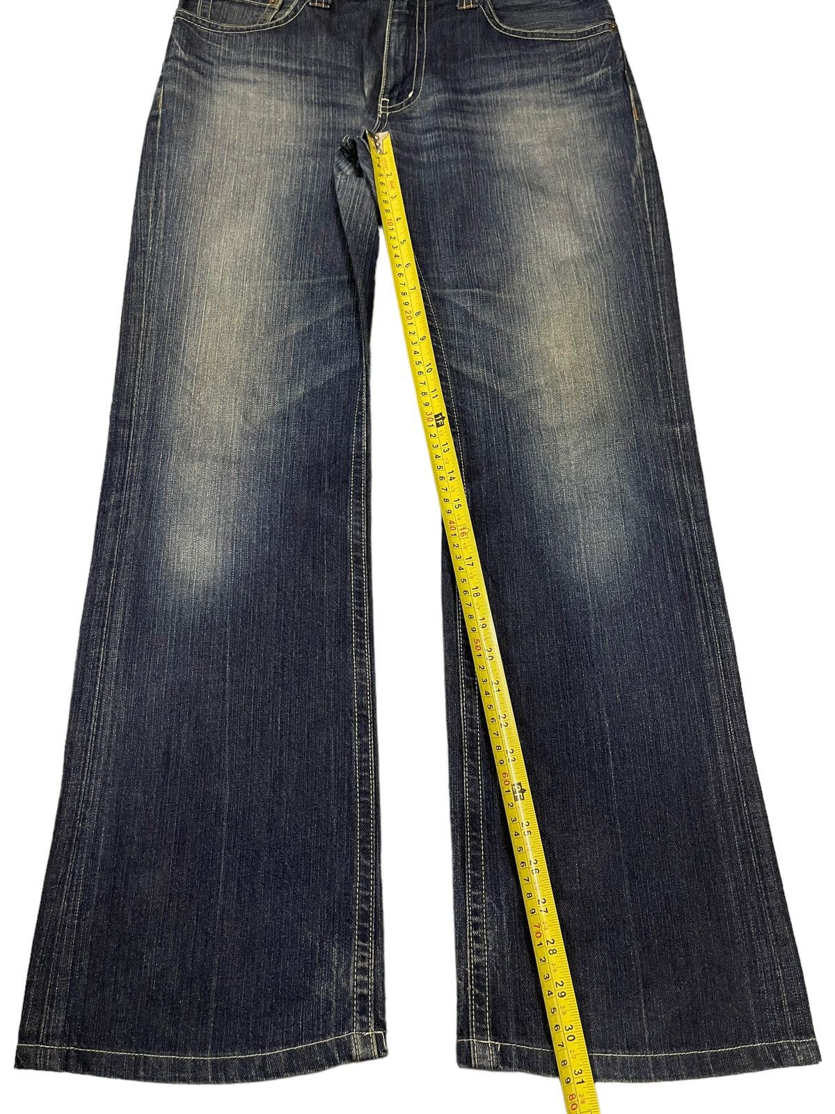 Uniqlo Vintage Y2K Japanese Uniqlo Blue Faded Wash Regular Bootcuts Size US 34 / EU 50 - 13 Thumbnail