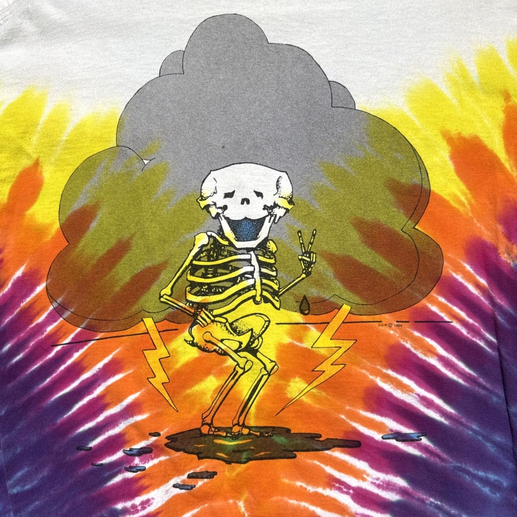 Anvil Vintage Grateful Dead Here Comes Sunshine Dancing Bears Tie Dye Single Stitch Tee XL Size US XL / EU 56 / 4 - 6 Thumbnail