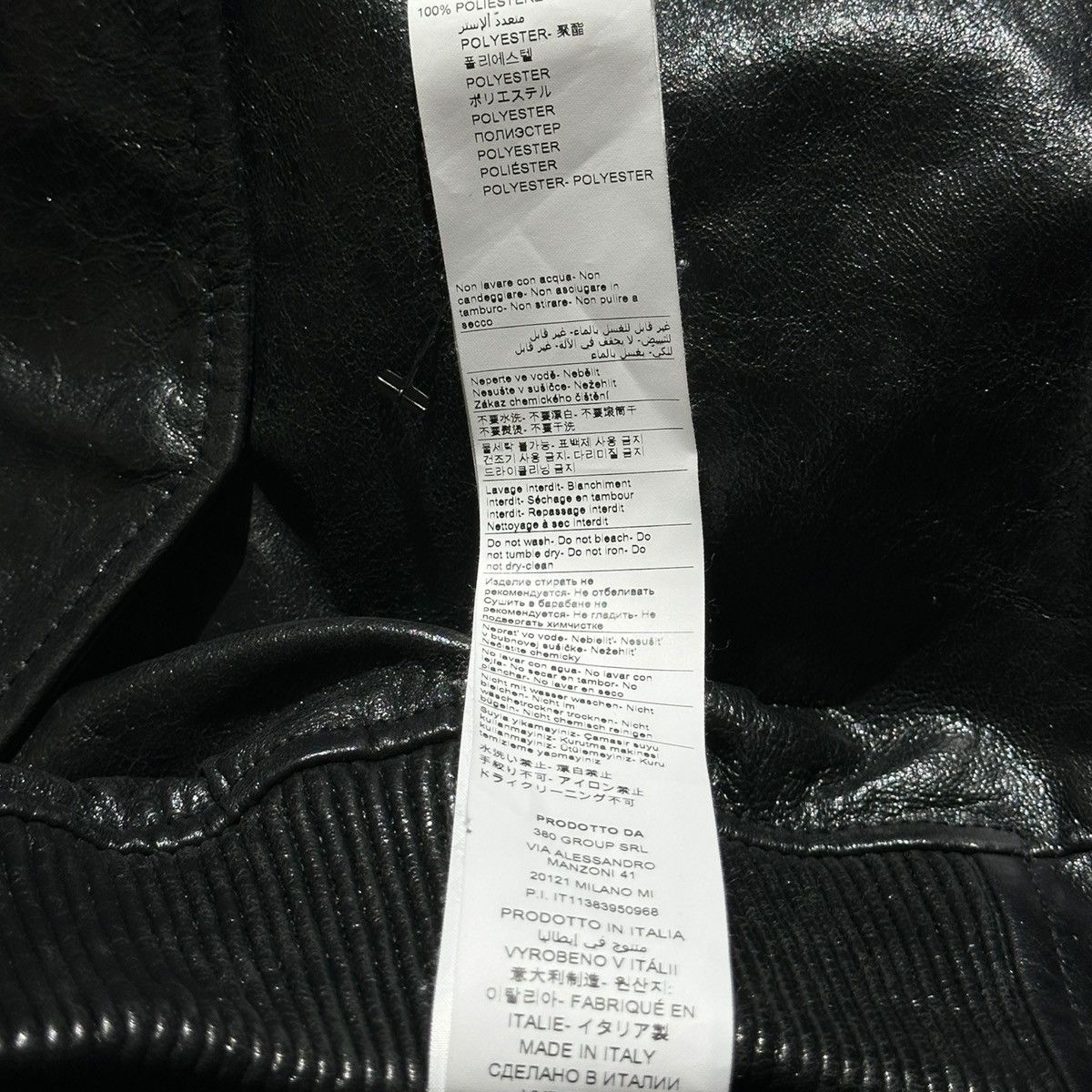 424 × Genuine Leather $3,000 Leather bomber Jacket Size US L / EU 52-54 / 3 - 6 Thumbnail